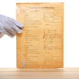 K.I.A. Letter to Family of Deceased Nazi Soldier