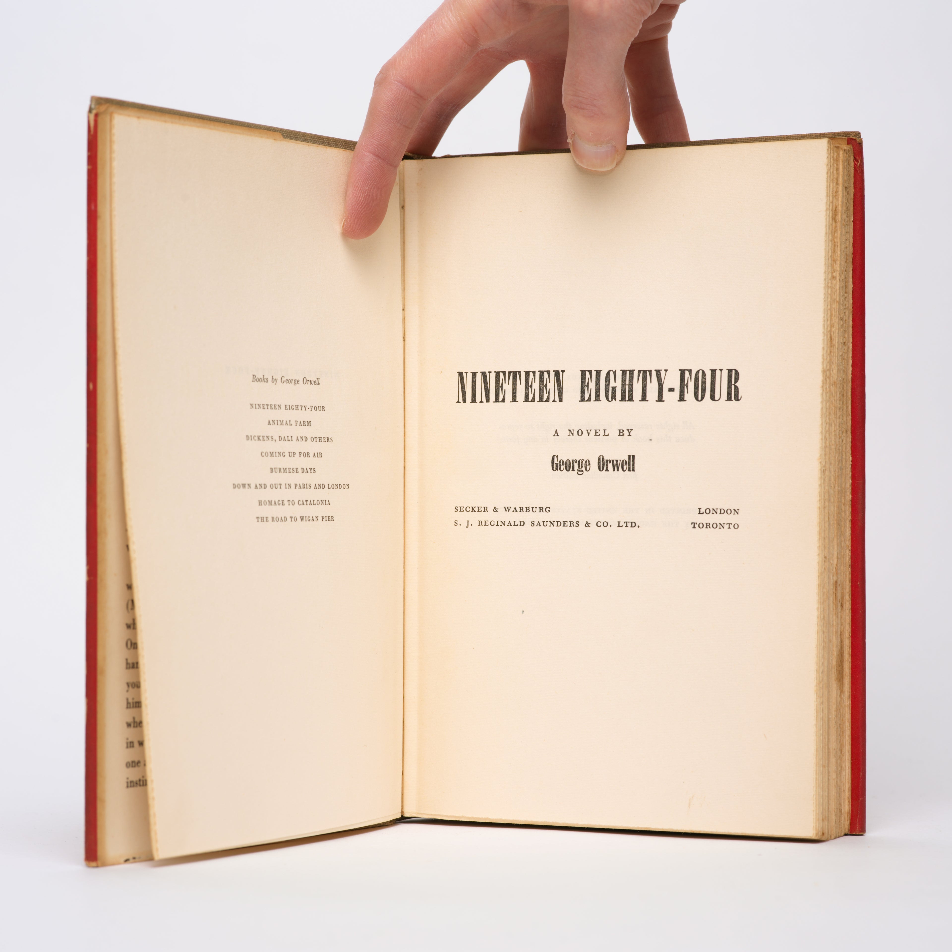 Nineteen Eighty-Four [First Canadian Edition] - Orwell, George