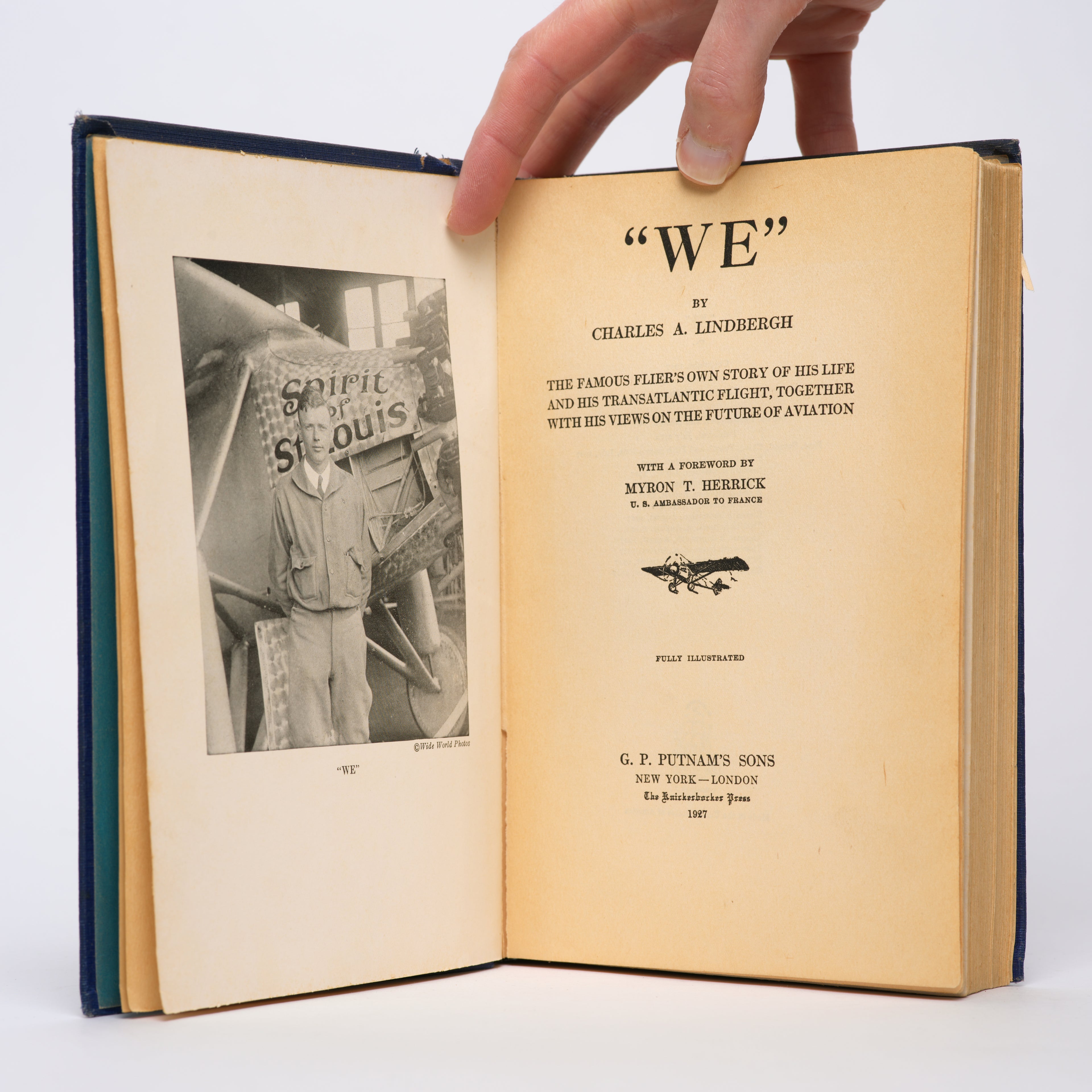 "We" [Signed] - Lindbergh, Charles A.; Herrick, Myron T. (foreword)