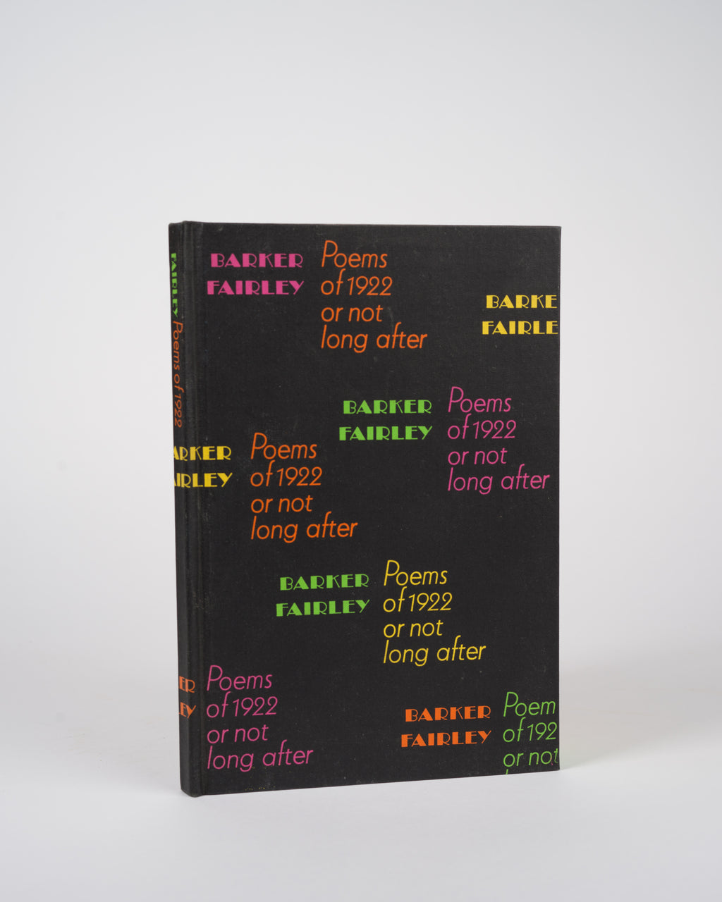 Poems of 1922 or not long after - Fairley, Barker