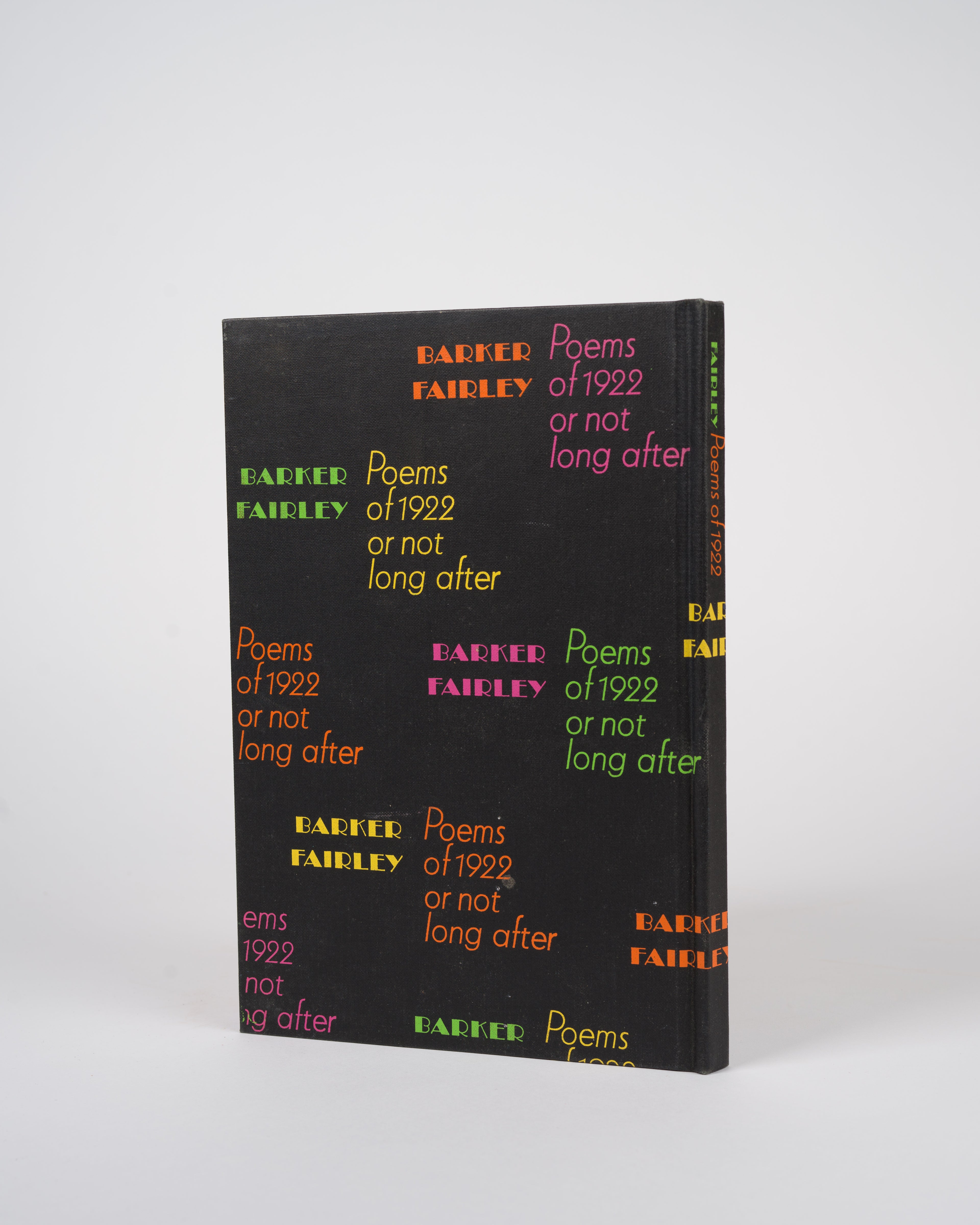 Poems of 1922 or not long after - Fairley, Barker