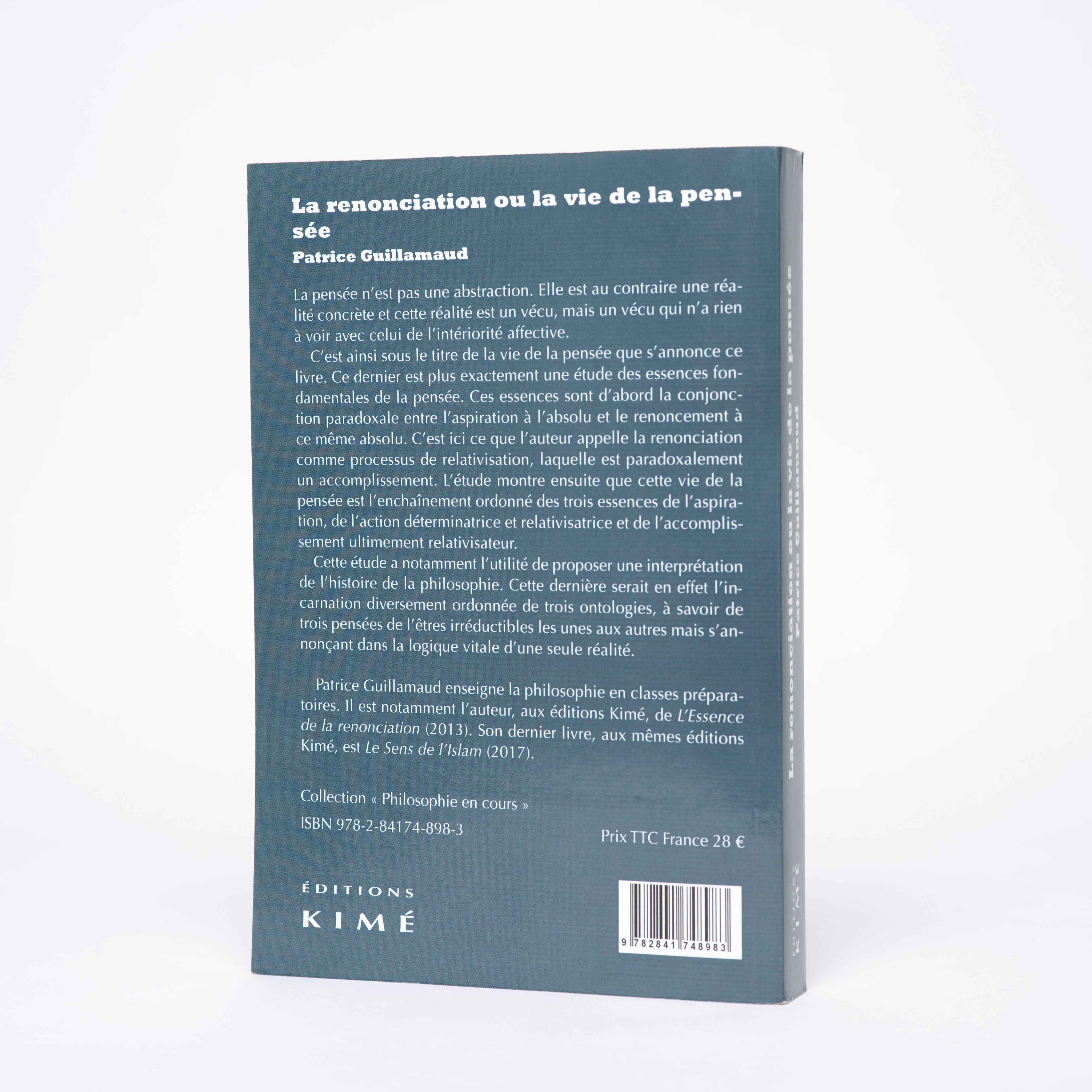 La Renonciation ou la vie de la pensée: Essai d?ousiologie noésologique - Guillamaud, Patrice