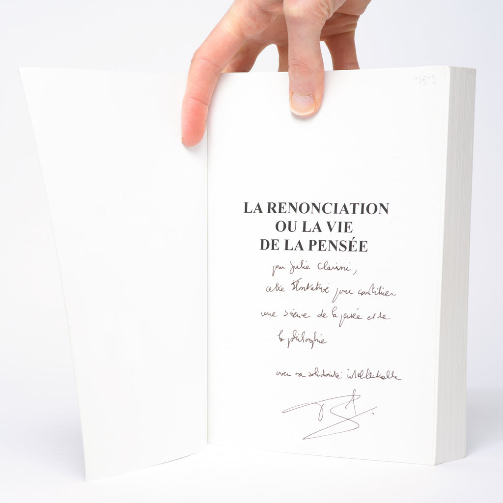 La Renonciation ou la vie de la pensée: Essai d?ousiologie noésologique - Guillamaud, Patrice
