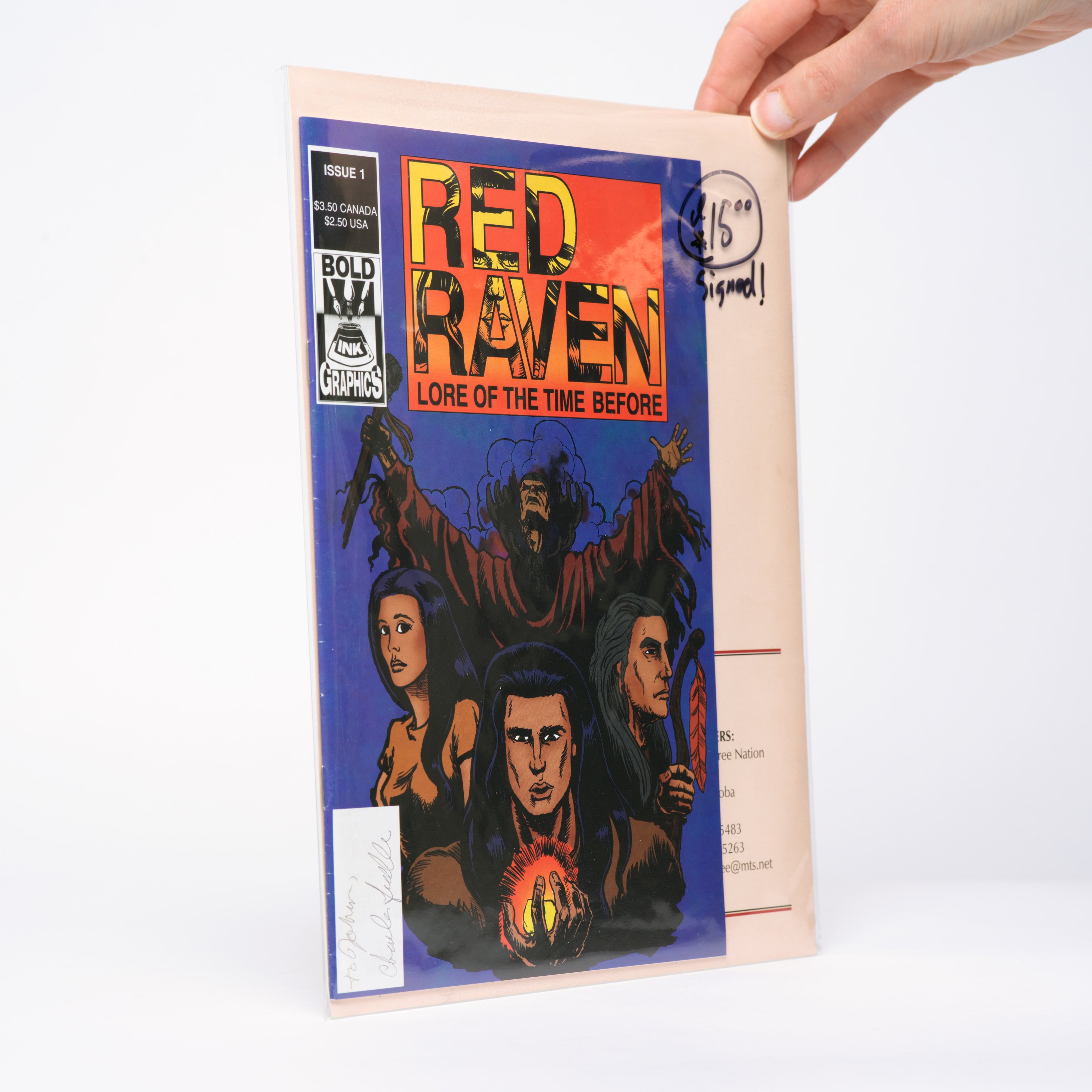 Red Raven: Lore of the Time Before #1 (Signed) + Insert - Publication Date: 1996