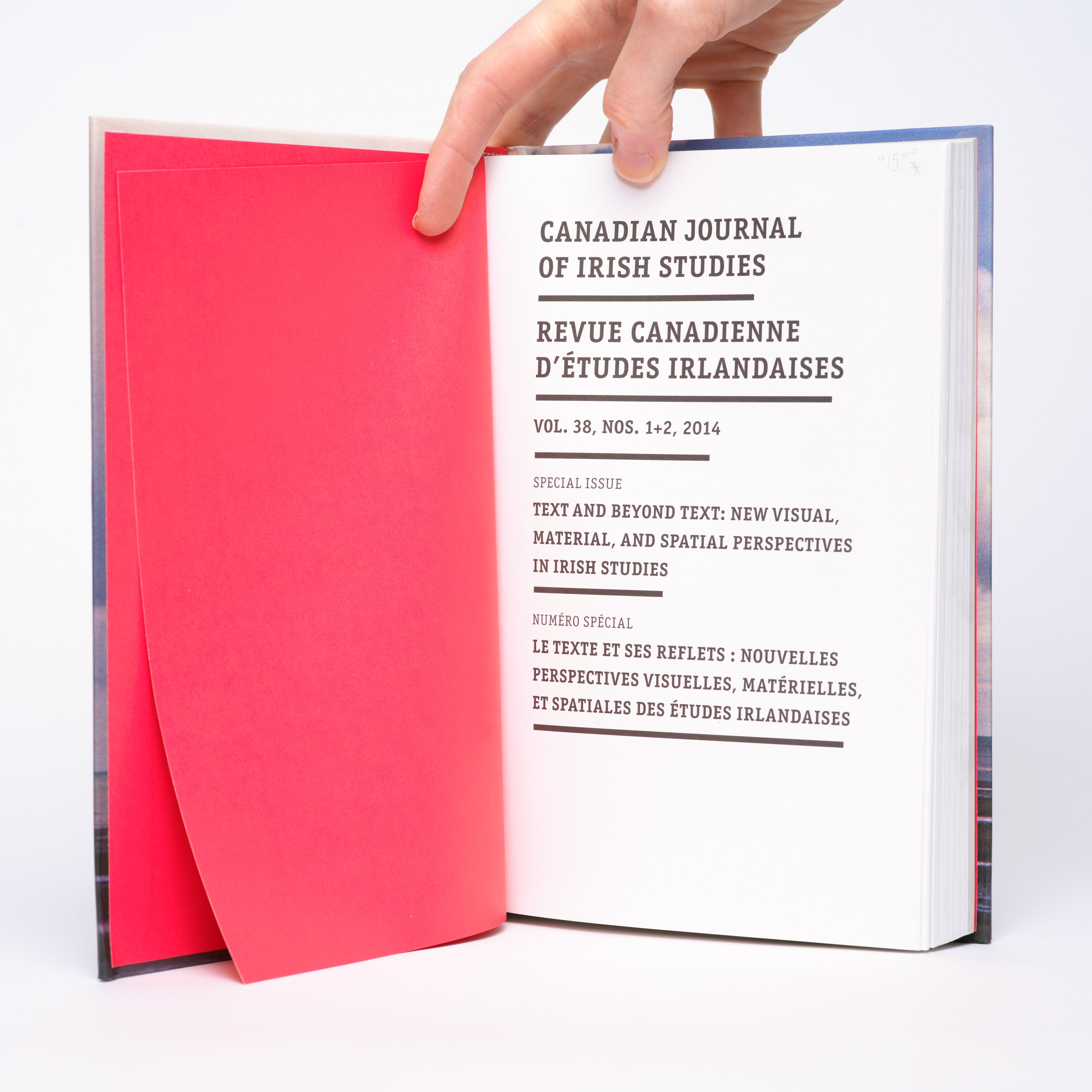 Canadian Journal of Irish Studies, Vol. 38, Nos. 1+2, 2014