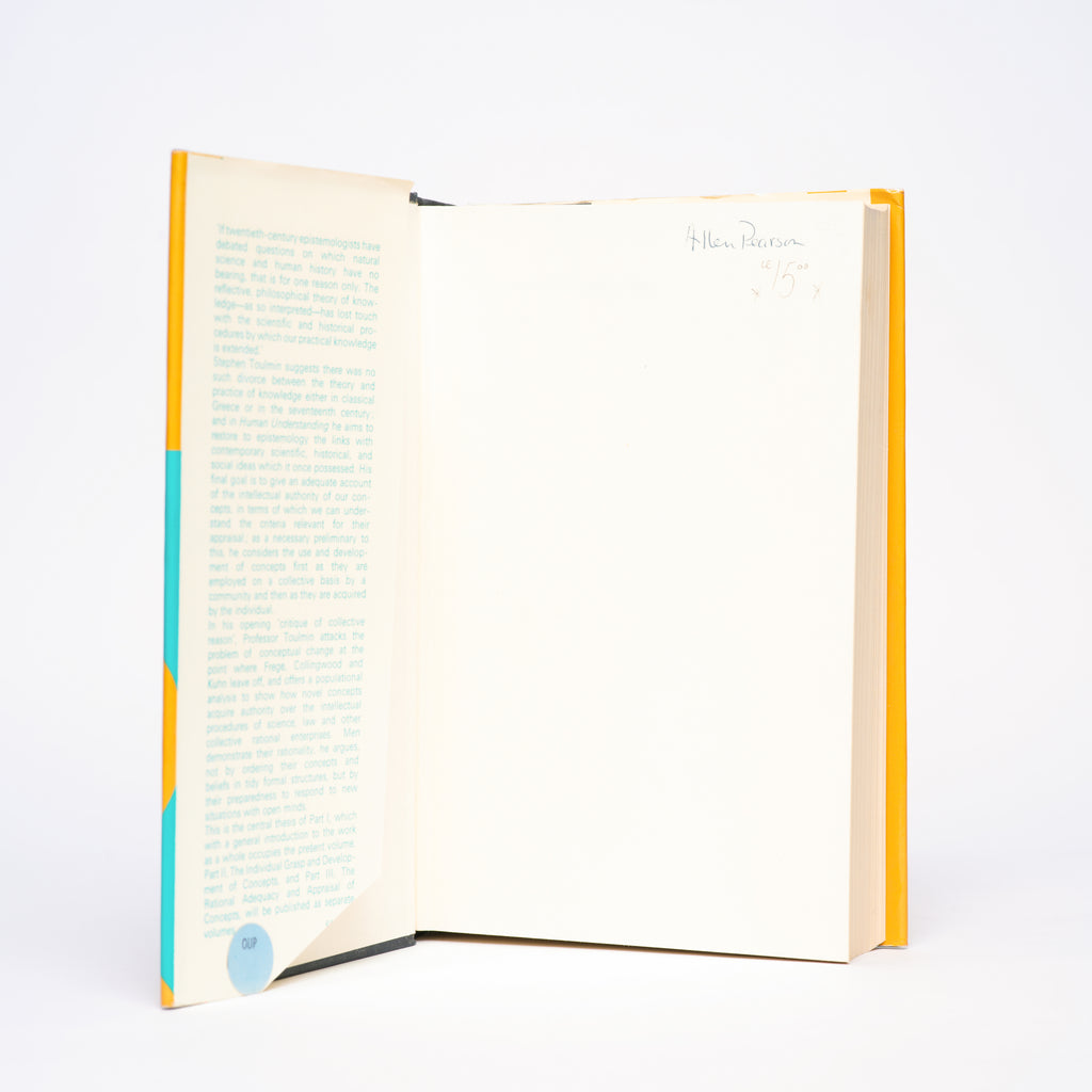 Human Understanding Vol. 1: Introduction & Part 1 - Toulmin, Stephen Edelston