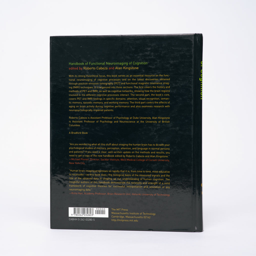 Handbook of Functional Neuroimaging of Cognition (Cognitive Neuroscience) - Cabeza, Roberto; Kingstone, Alan