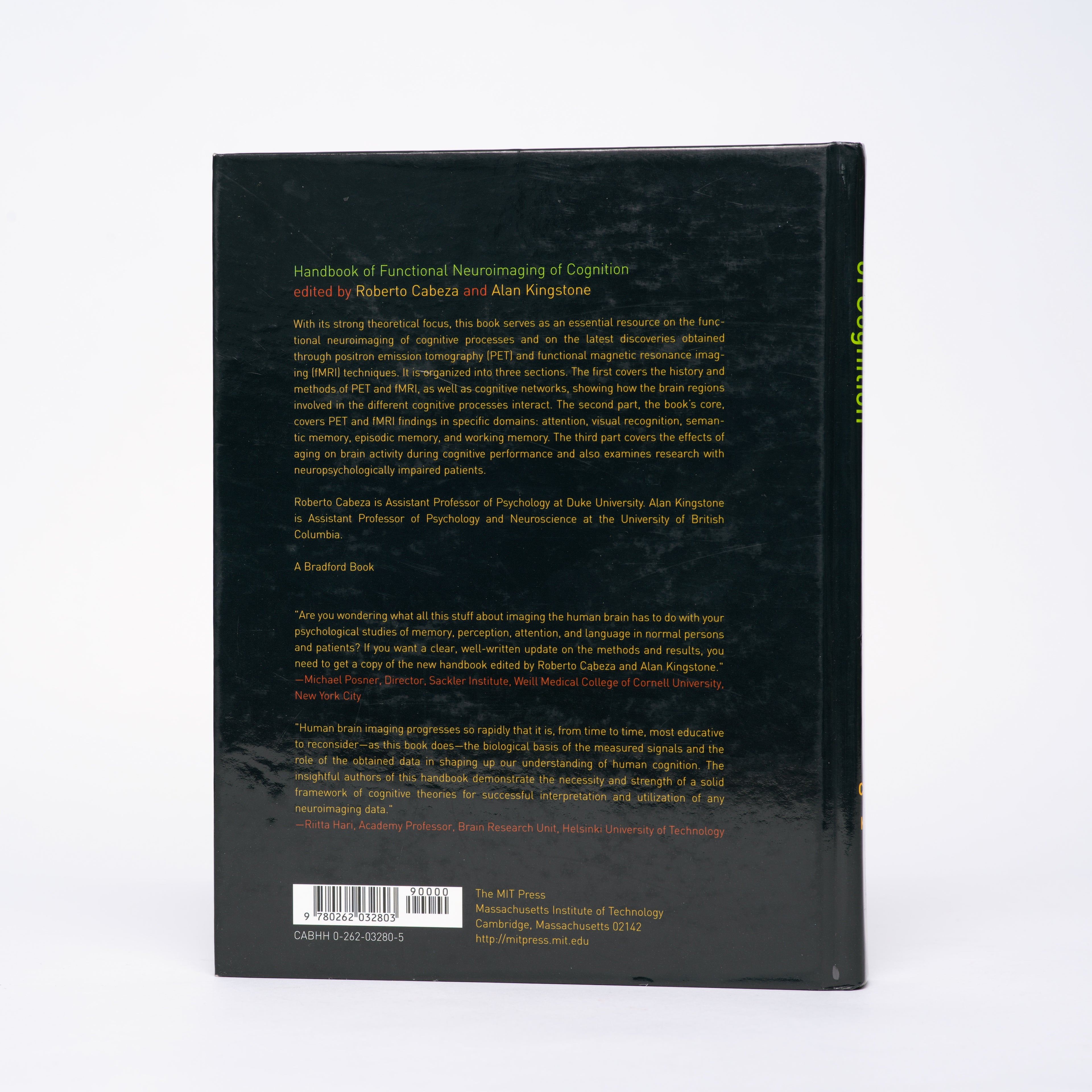 Handbook of Functional Neuroimaging of Cognition (Cognitive Neuroscience) - Cabeza, Roberto; Kingstone, Alan