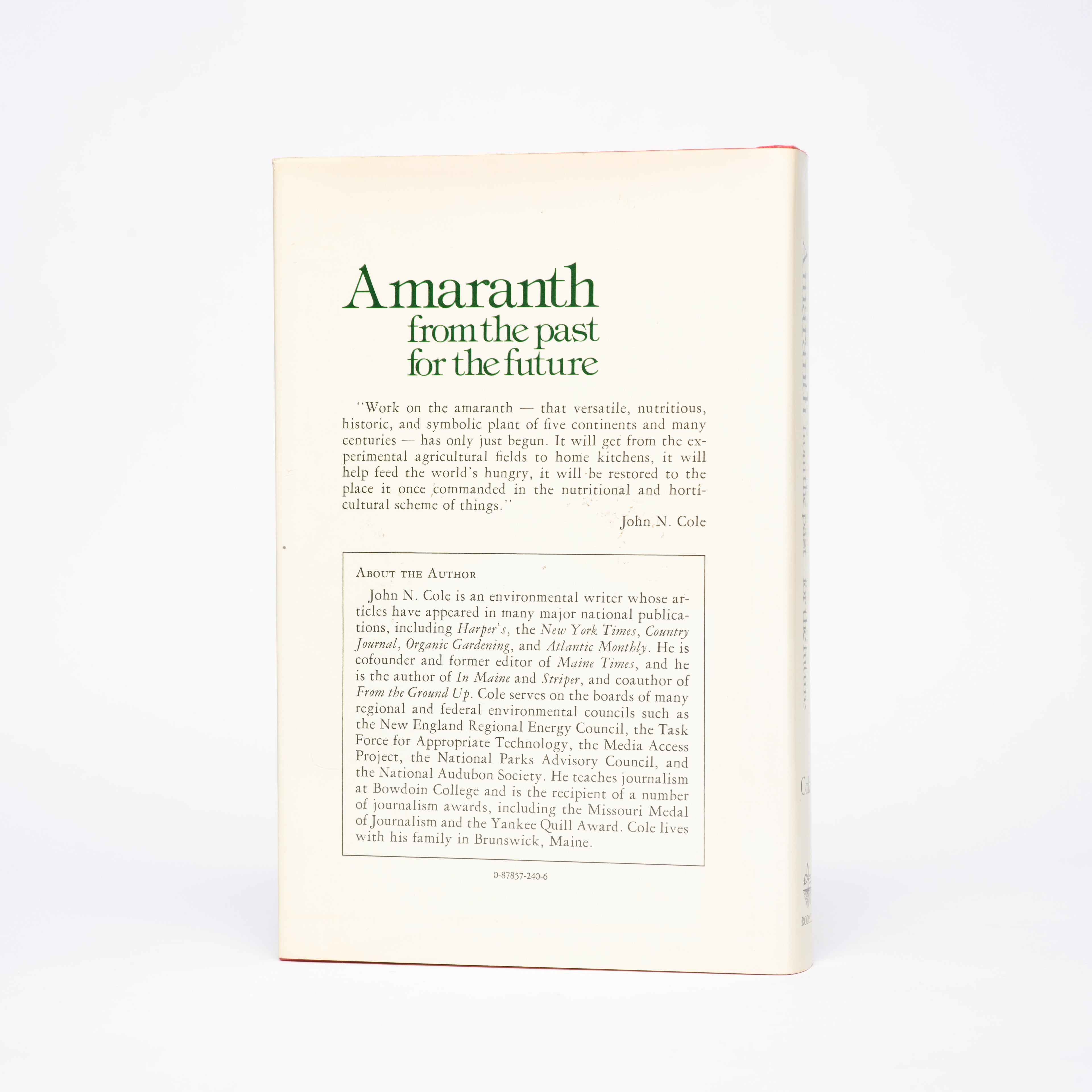 Amaranth, From the Past for the Future - Cole, John N.