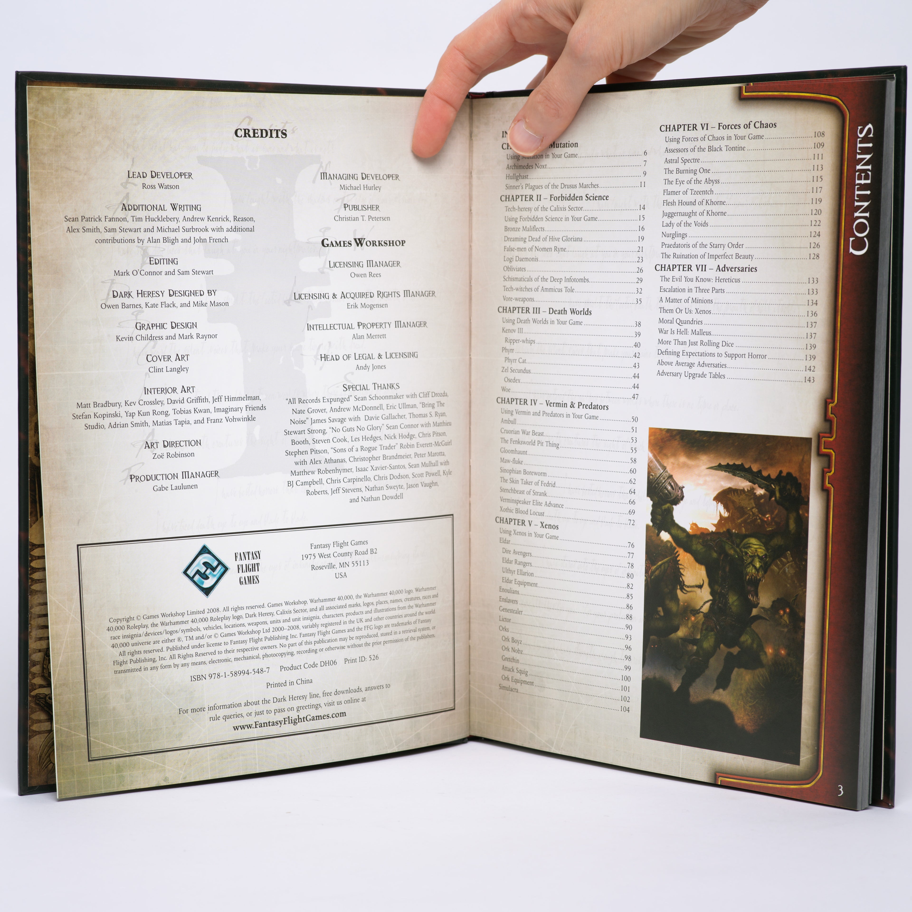 Dark Heresy: Creatures Anathema (Warhammer 40,000 RPG) - Games Workshop; Fantasy Flight Games