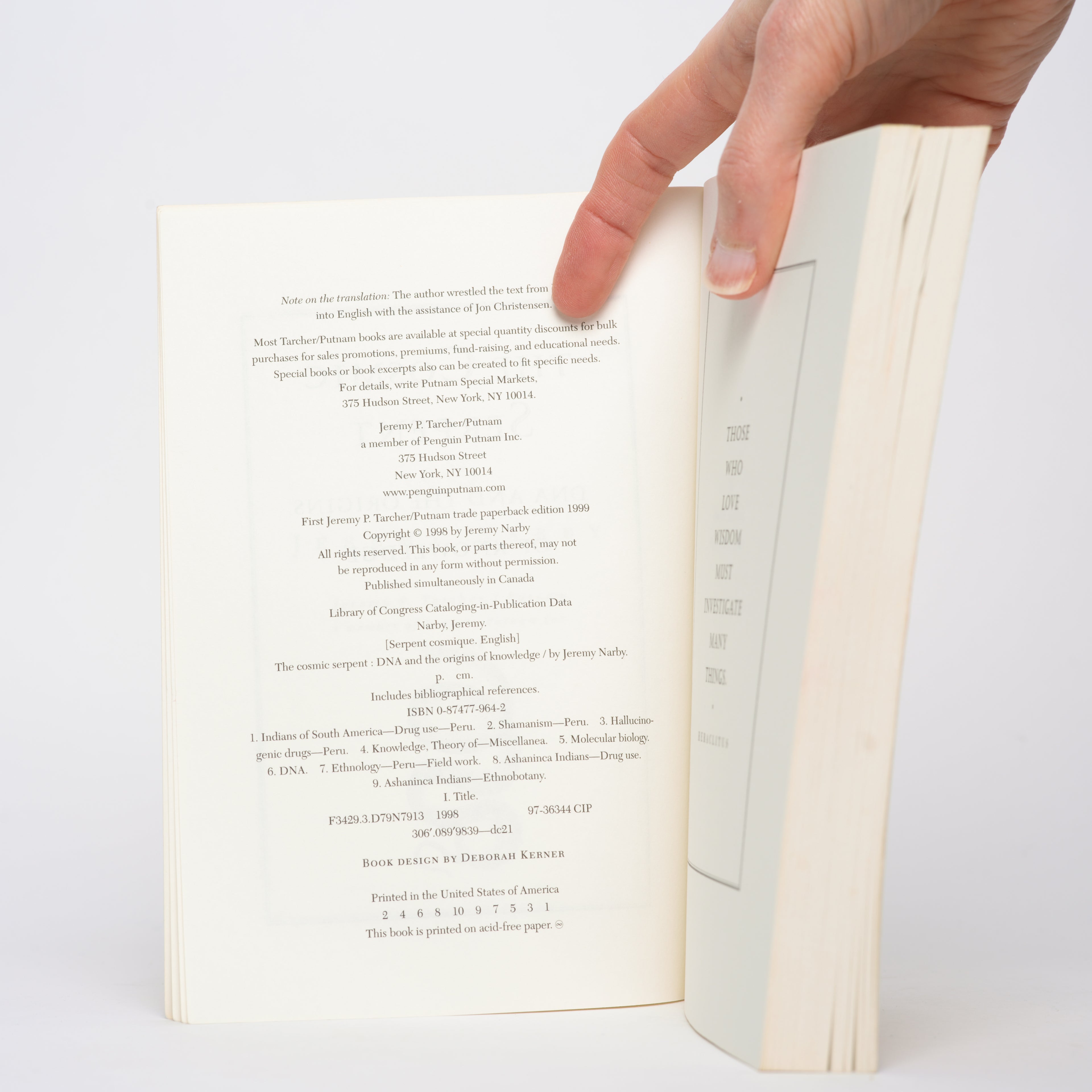 The Cosmic Serpent: DNA and the Origins of Knowledge - Narby, Jeremy