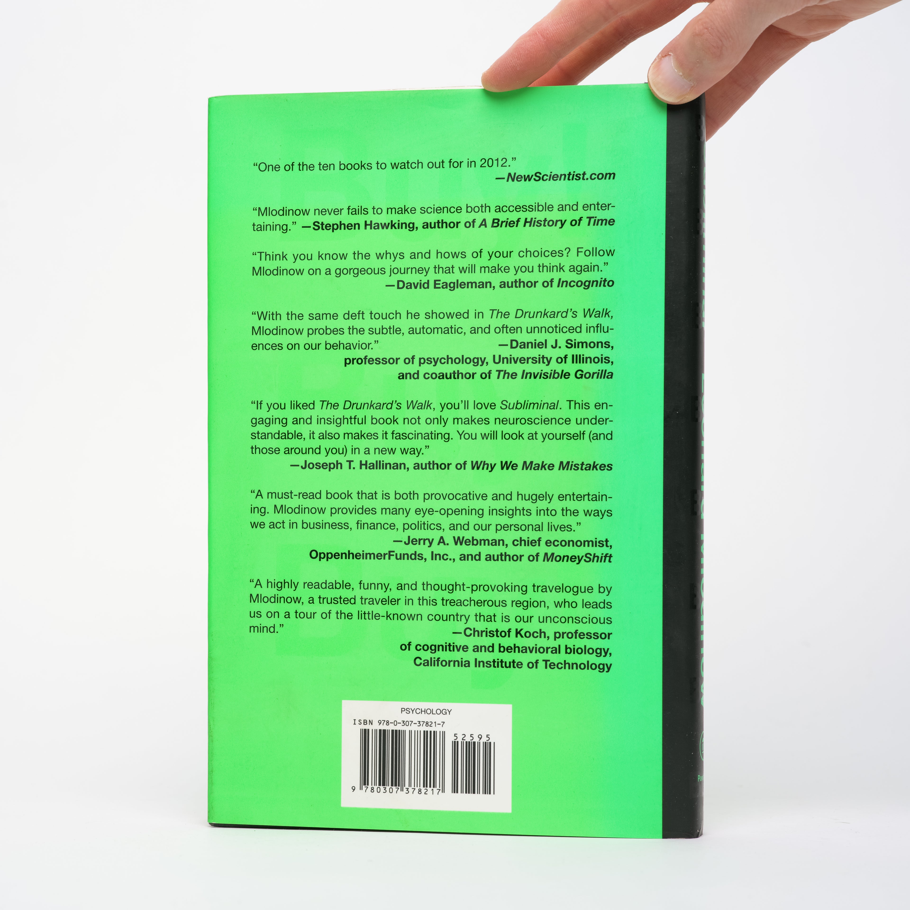 Subliminal: How Your Unconscious Mind Rules Your Behavior - Mlodinow, Leonard