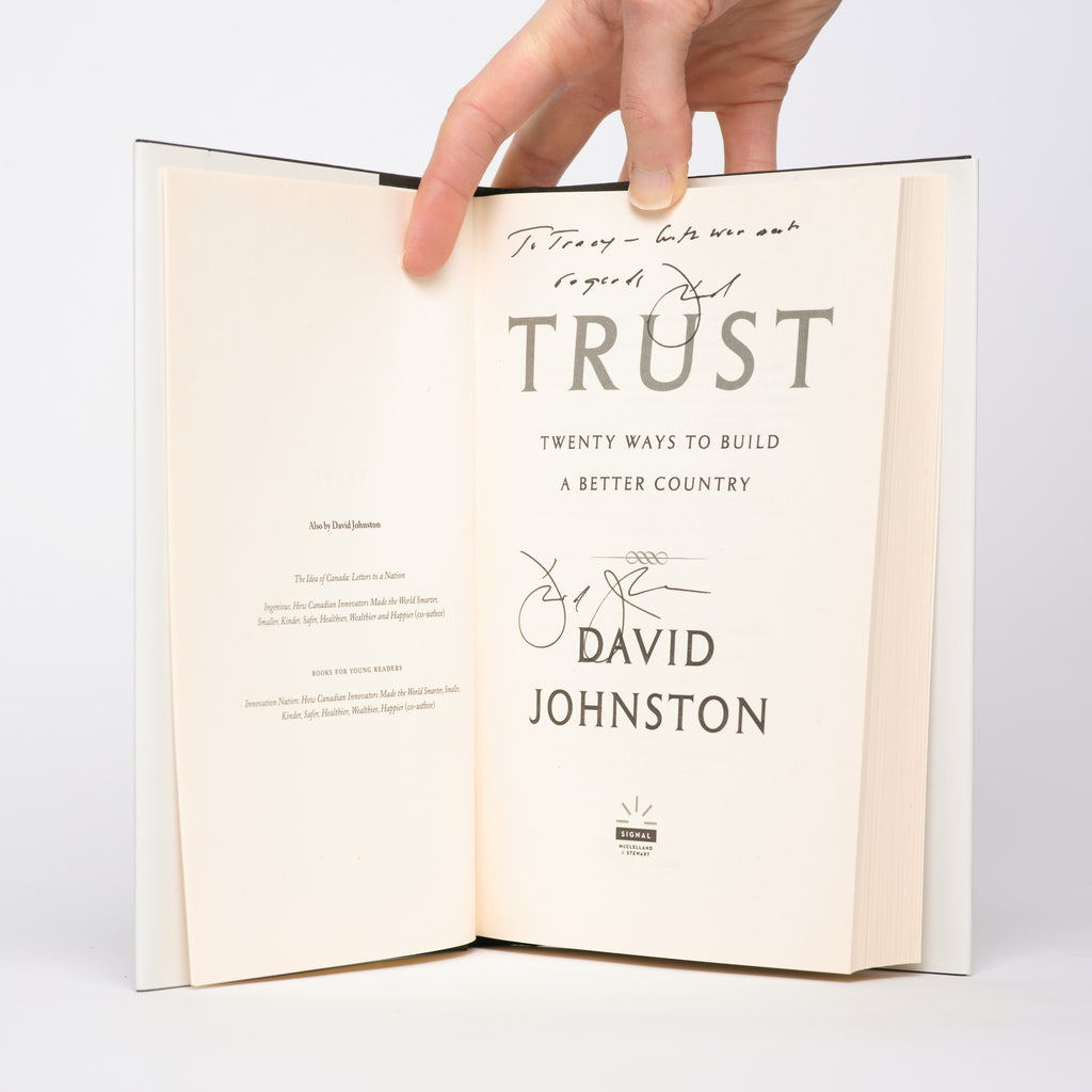 Trust: Twenty Ways to Build a Better Country - Johnston, David