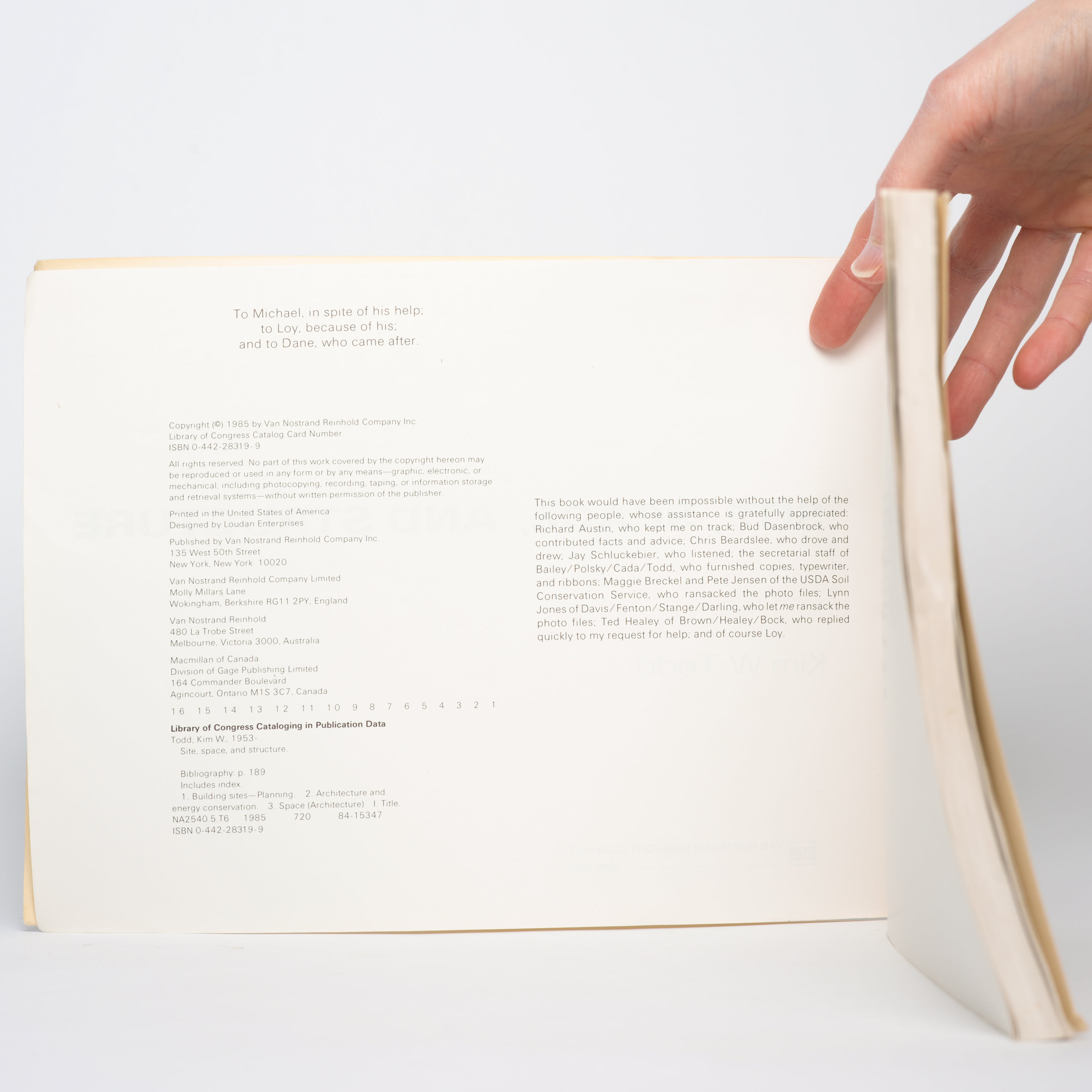 Site, Space, and Structure - Todd, Kim W.