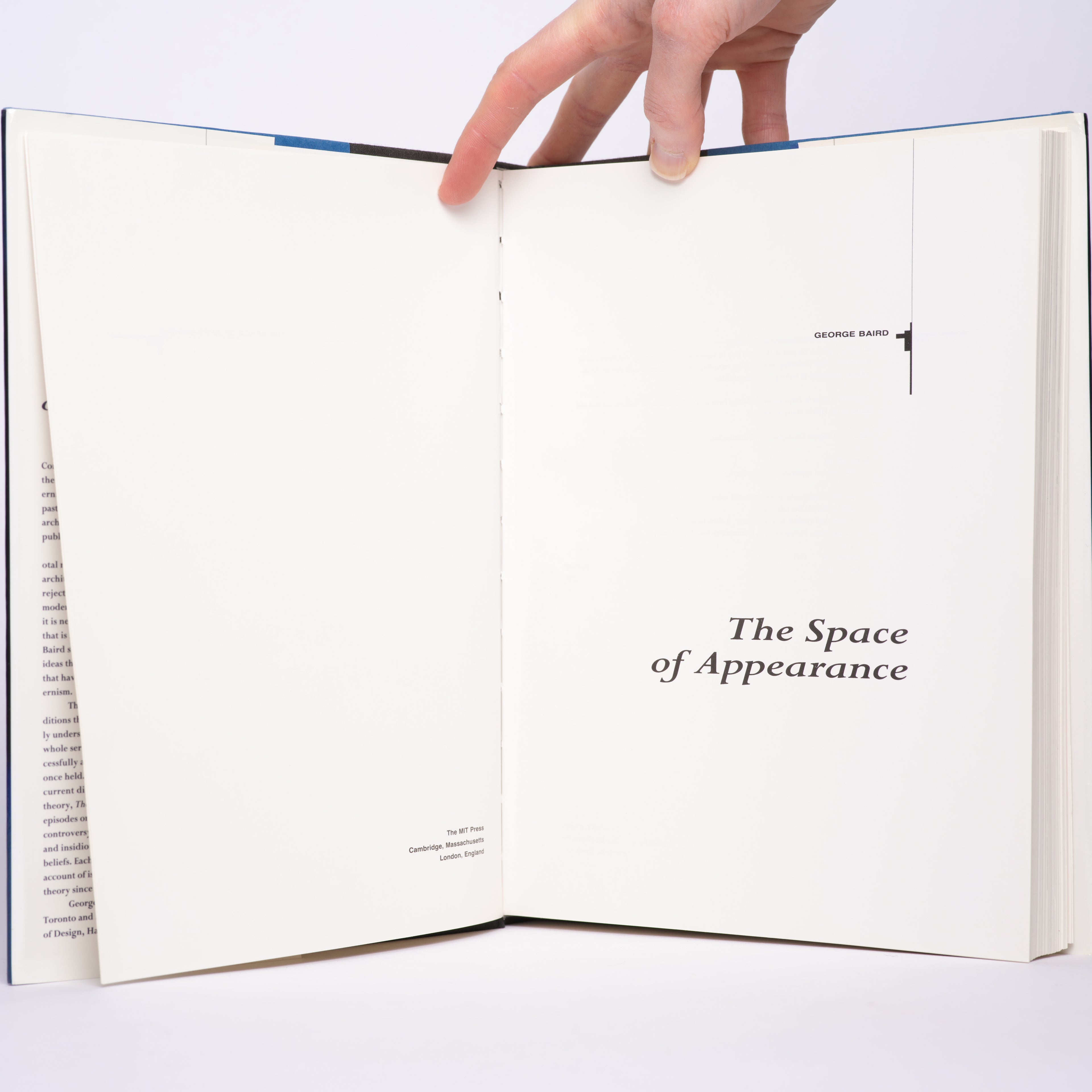 The Space of Appearance - Baird, George