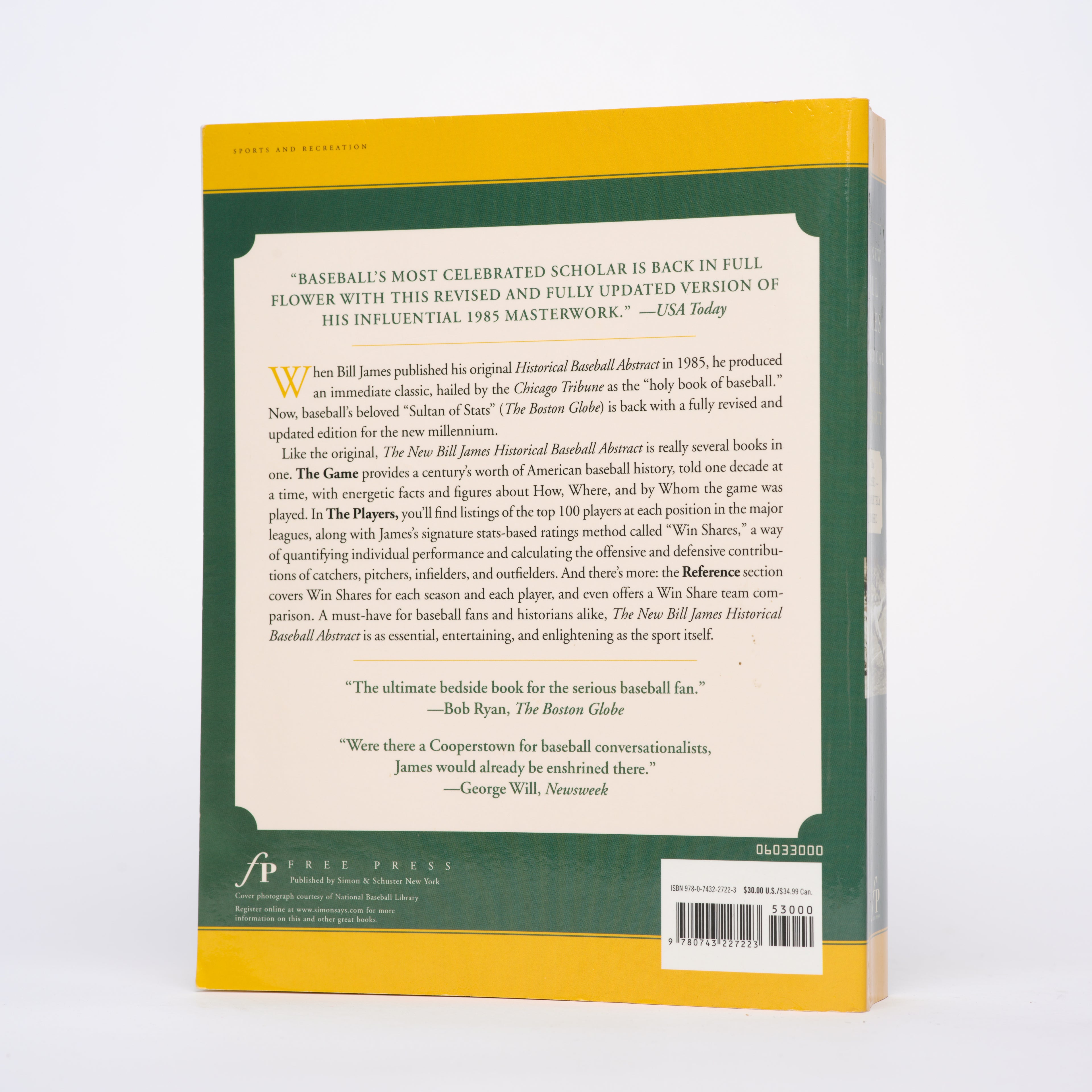 The New Bill James Historical Baseball Abstract (The Classic--Completely Revised) - James, Bill