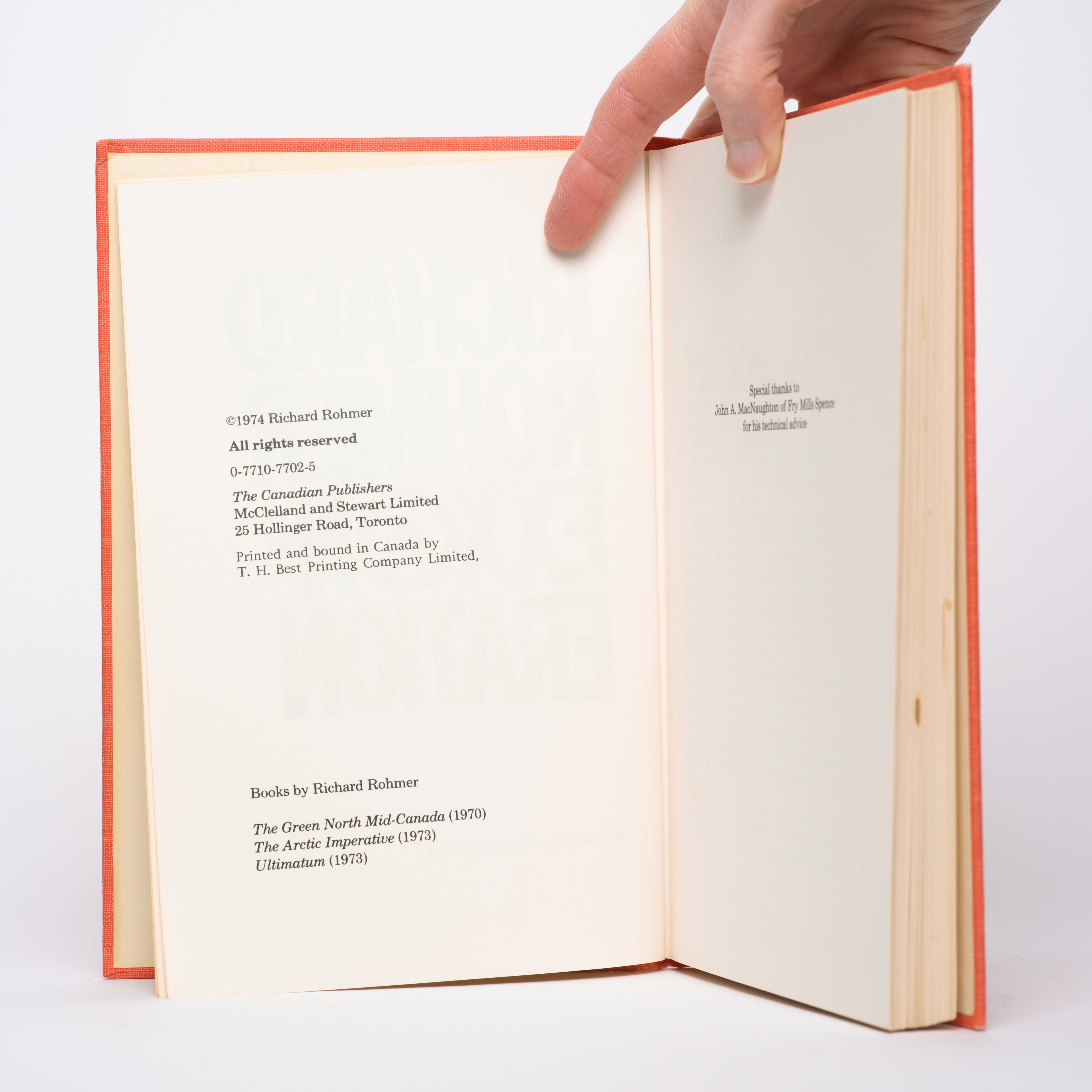 Exxoneration - Rohmer, Richard [SIGNED]