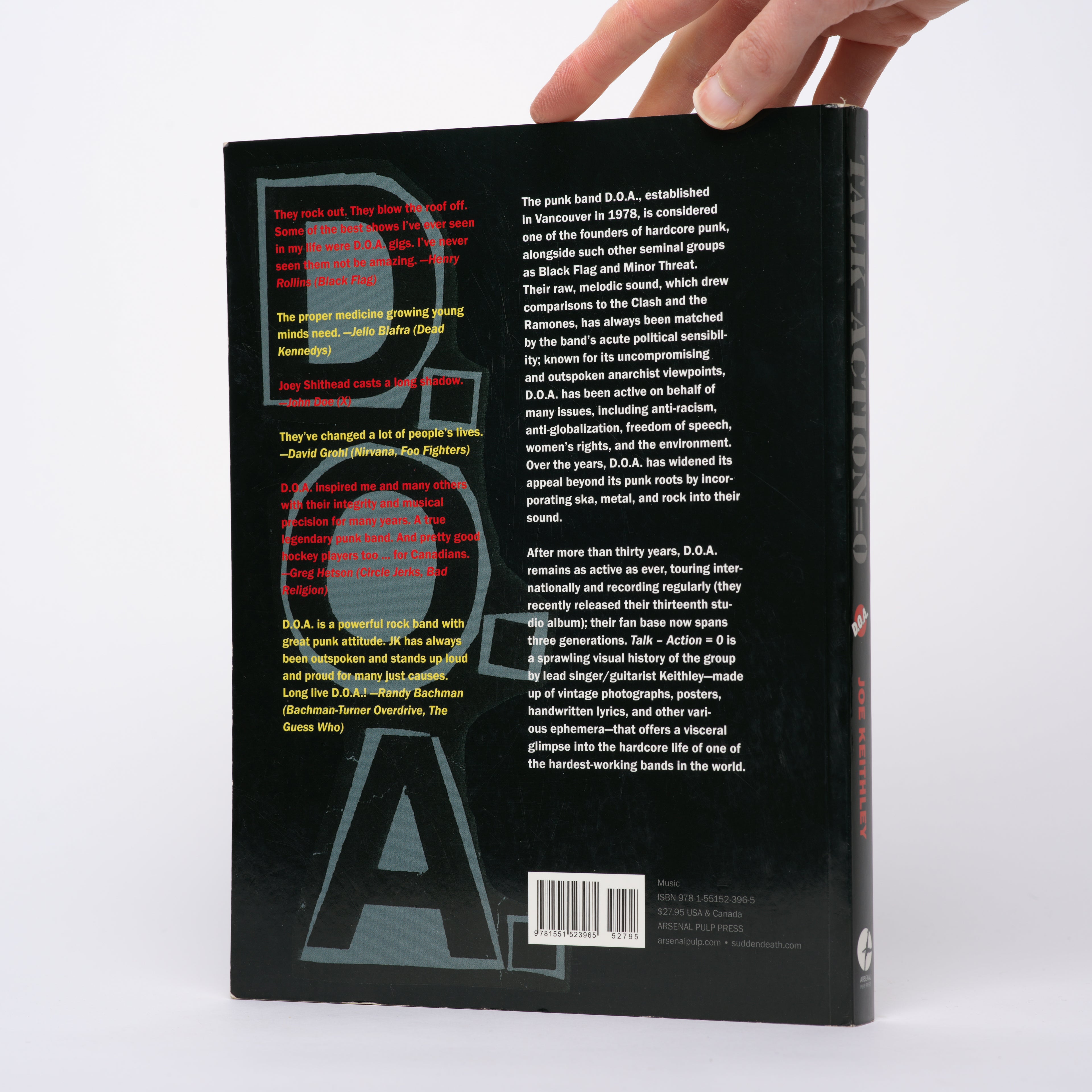 Talk - Action = 0 (Talk Minus Action Equals Zero): An Illustrated History of D.O.A. - Keithley, Joey