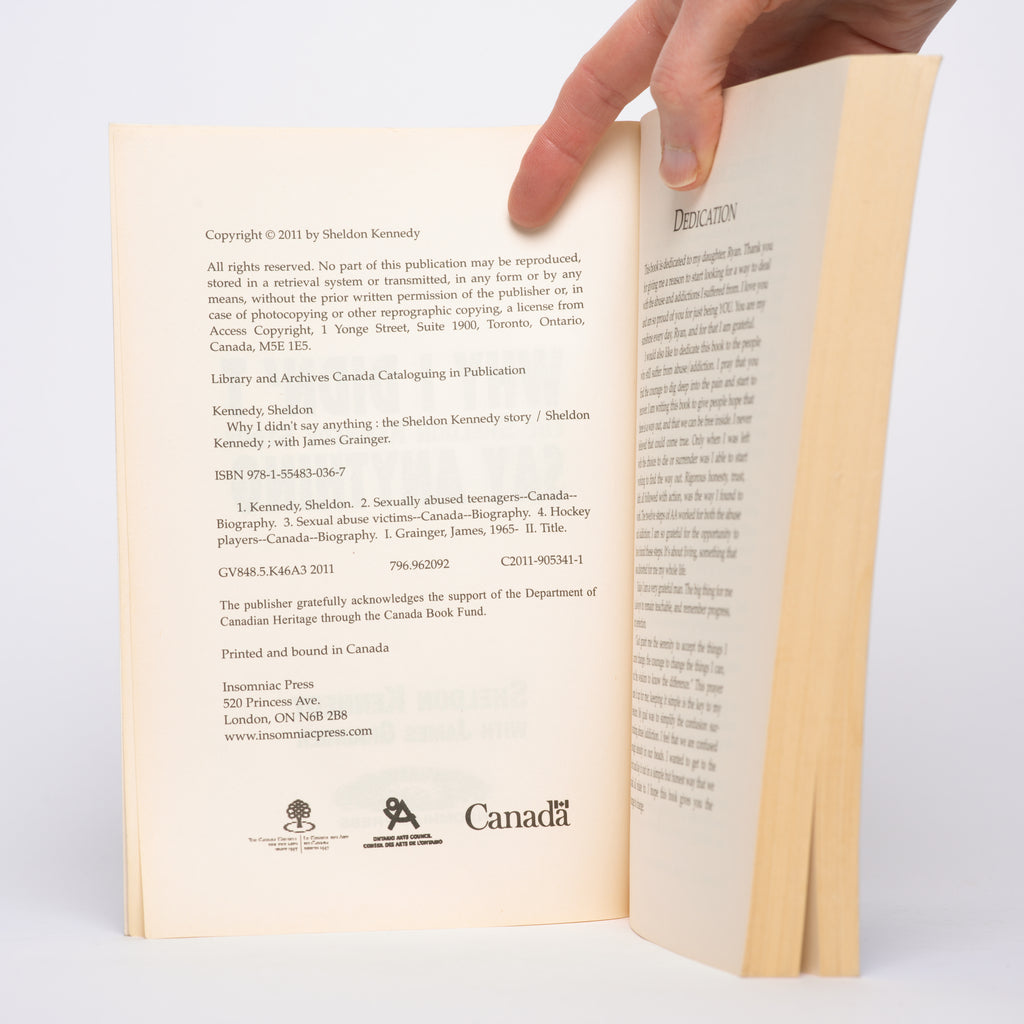 Why I Didn't Say Anything: The Sheldon Kennedy Story - Kennedy, Sheldon; Grainger, James