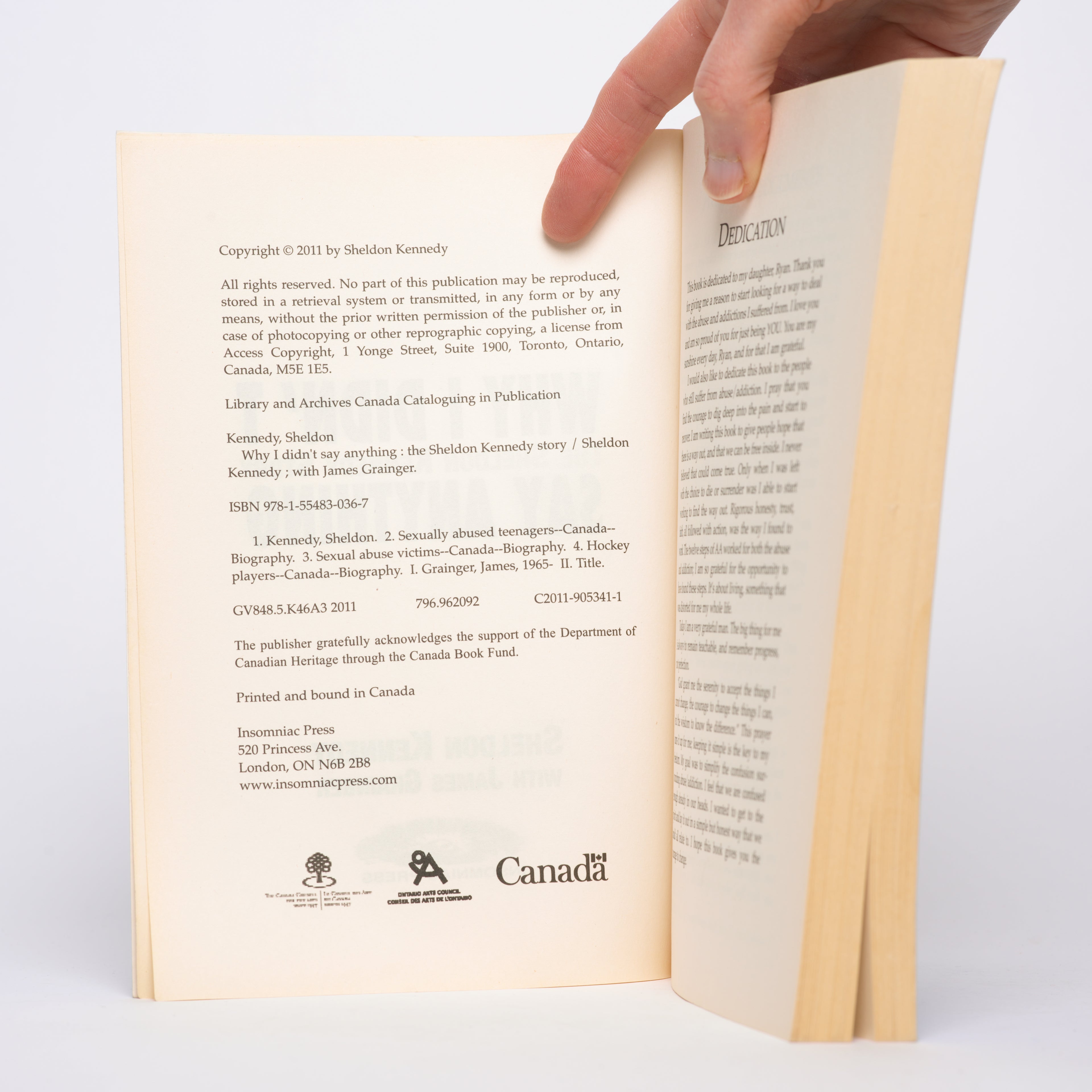 Why I Didn't Say Anything: The Sheldon Kennedy Story - Kennedy, Sheldon; Grainger, James