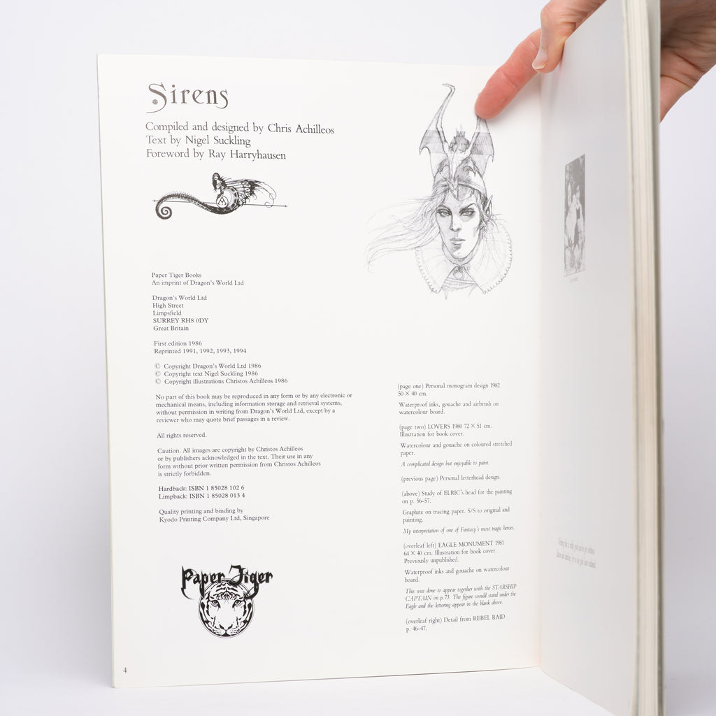 Sirens: The Second Book of Illustrations by Chris Achilleos - Achilleos, Chris; Suckling, Nigel (text)