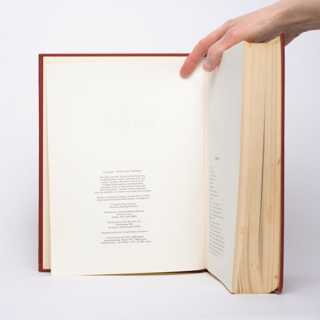 The American Ephemeris: 1931 to 1980 & Book of Tables - Michelsen, Neil F.