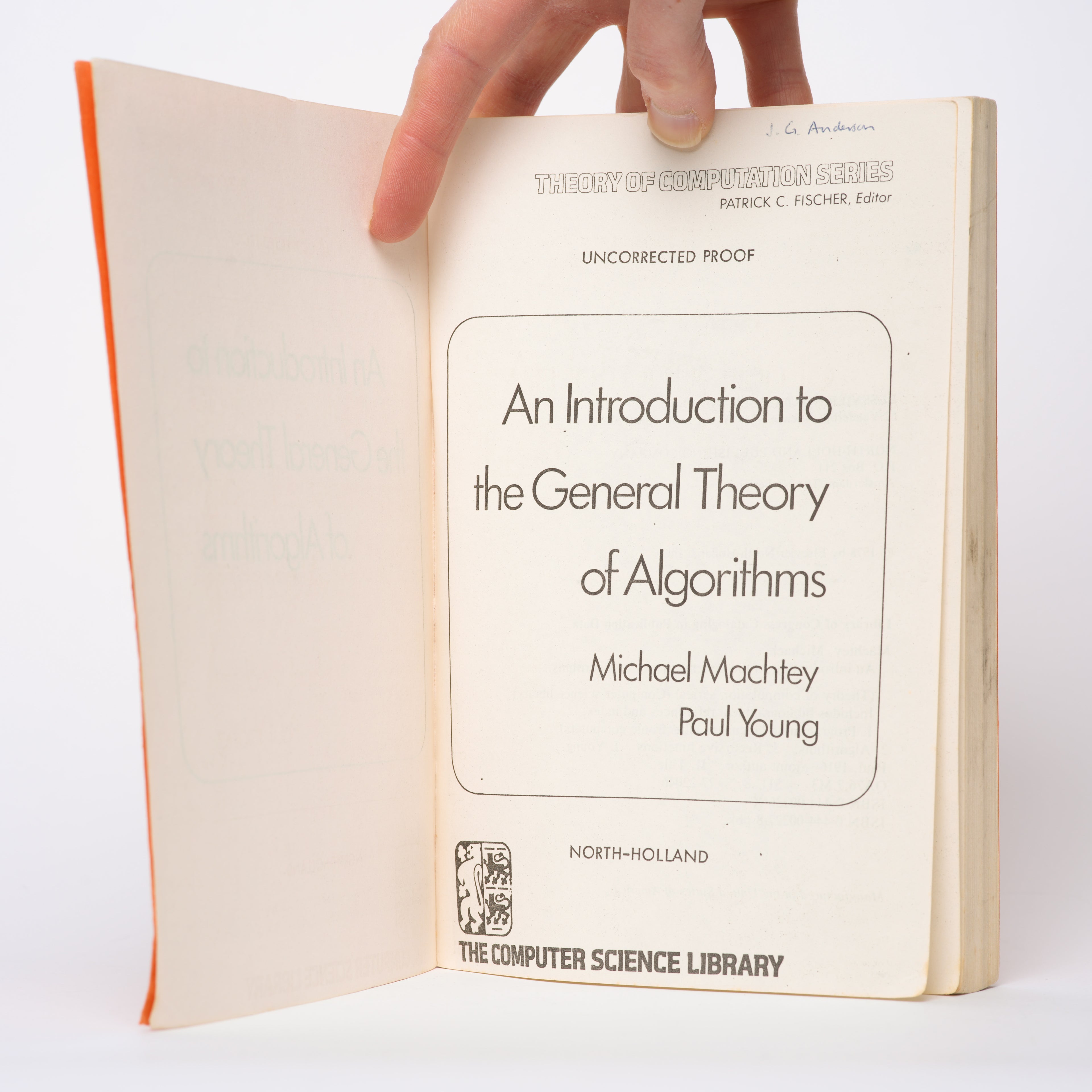 An Introduction to the General Theory of Algorithms (Theory of Computation Series) - Machtey, Michael; Young, Paul