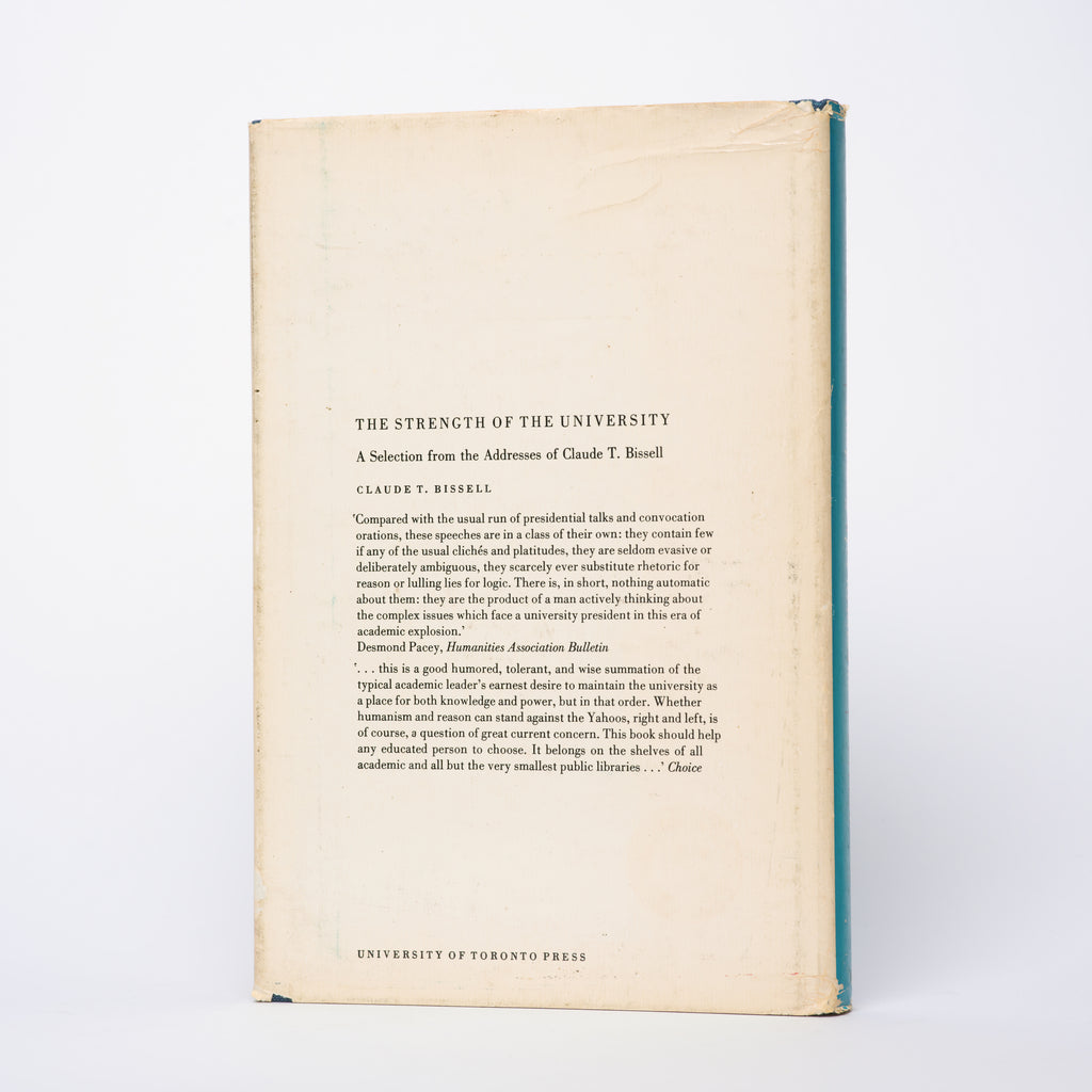 Halfway up Parnassus: A Personal Account of the University of Toronto, 1932-1971 - Bissell, Claude Thomas