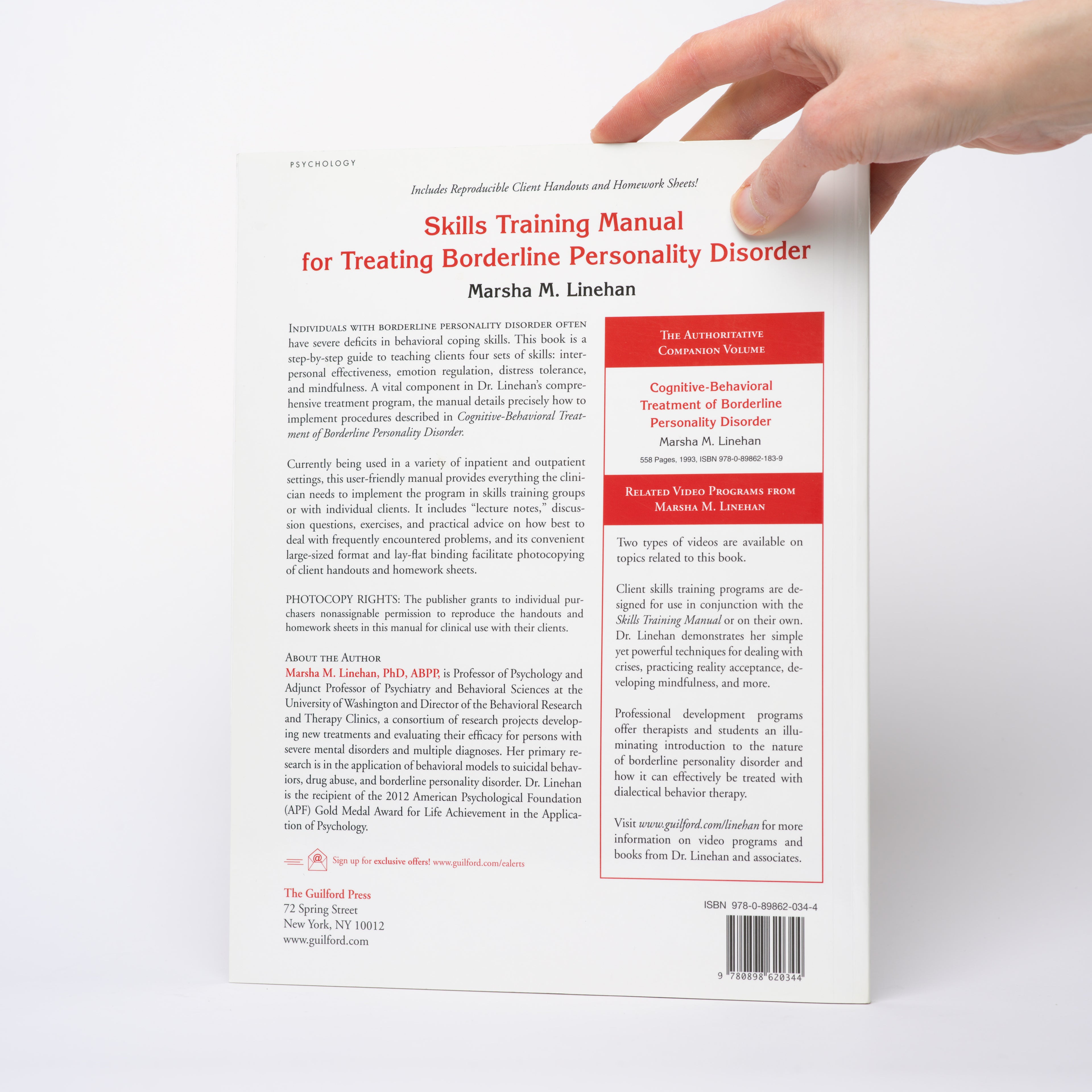 Skills Training Manual for Treating Borderline Personality Disorder - Linehan, Marsha M.