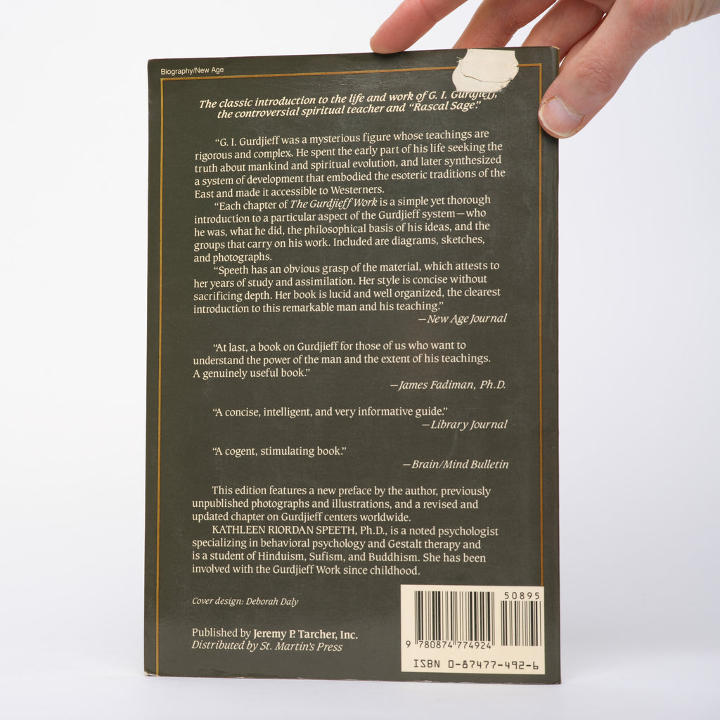 The Gurdjieff Work (Library of Spiritual Classics) - Speeth, Kathleen Riordan; Naranjo, Claudio (foreword)