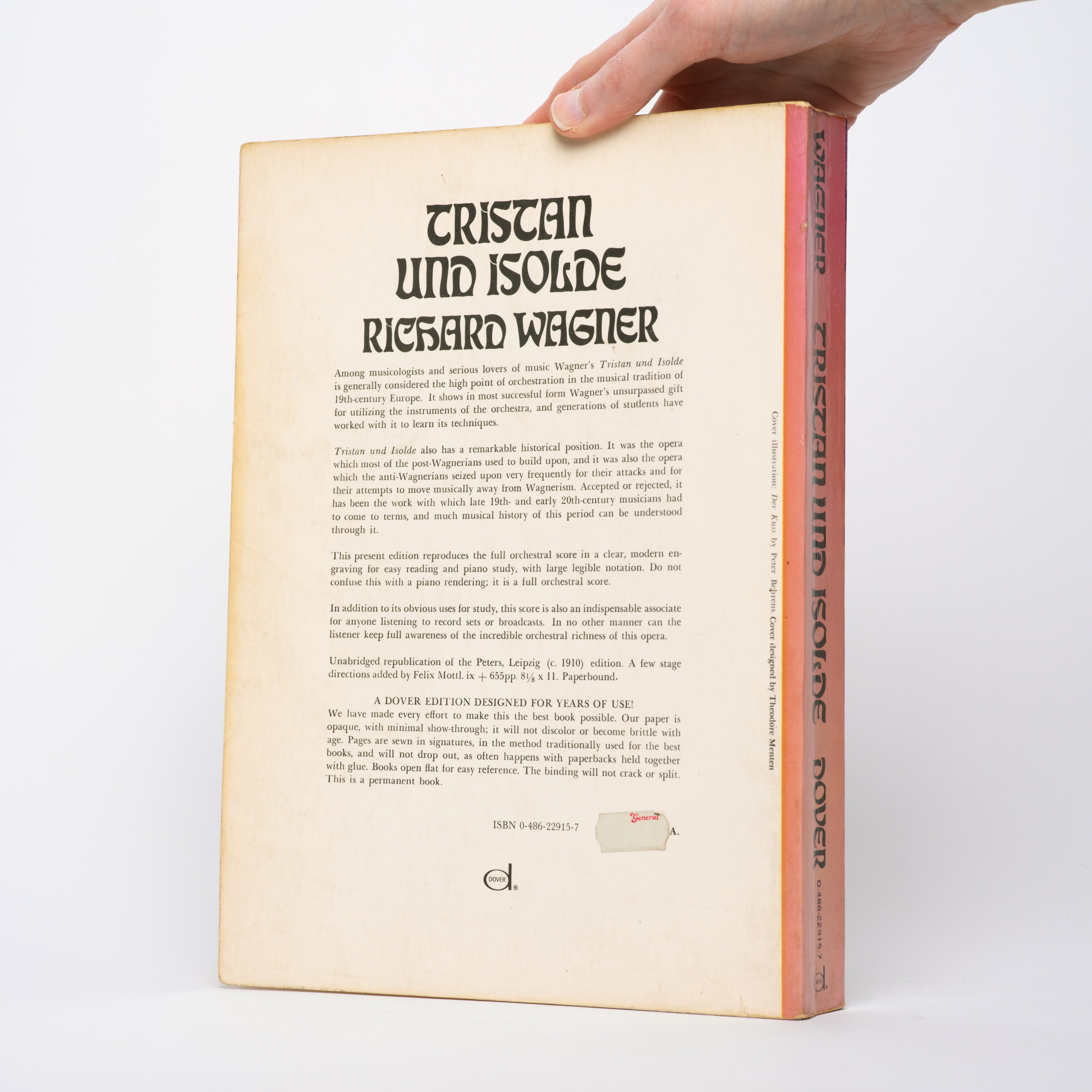 Tristan und Isolde in Full Score (Dover Opera Scores) - Wagner, Richard