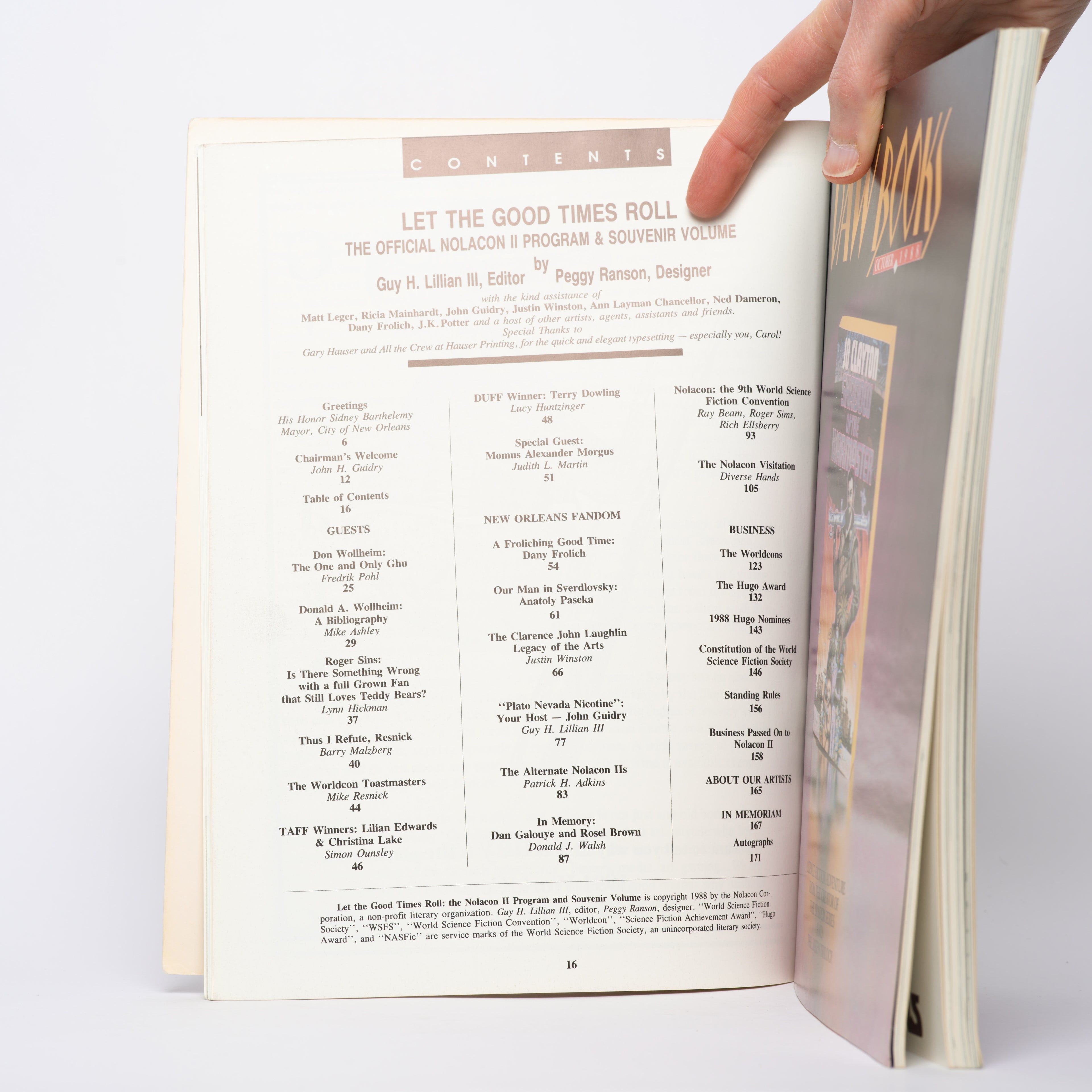 NOLACON II: The 46th Annual World Science Fiction Convention Program