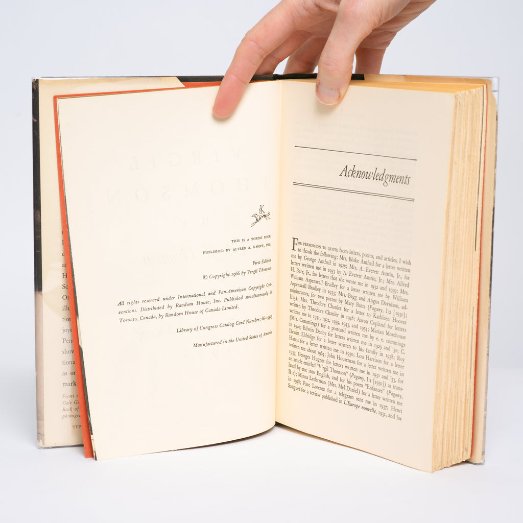 Virgil Thomson - Virgil Thomson [Signed]