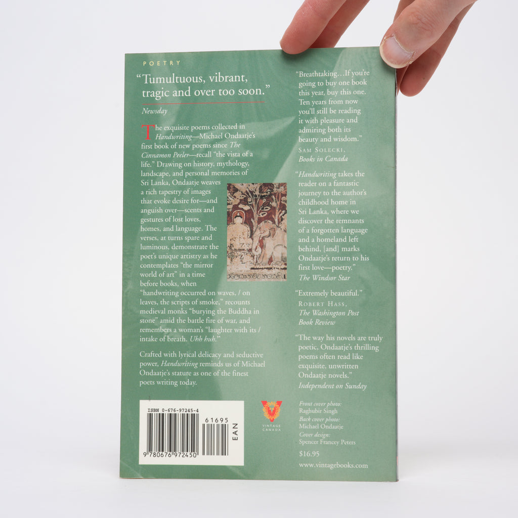 Handwriting: Poems - Ondaatje, Michael [Signed]