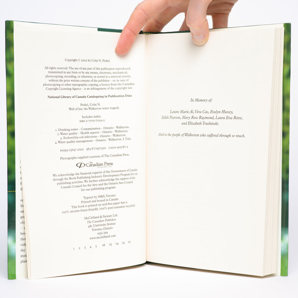 Well of Lies: The Walkerton Water Tragedy - Perkel, Colin N.