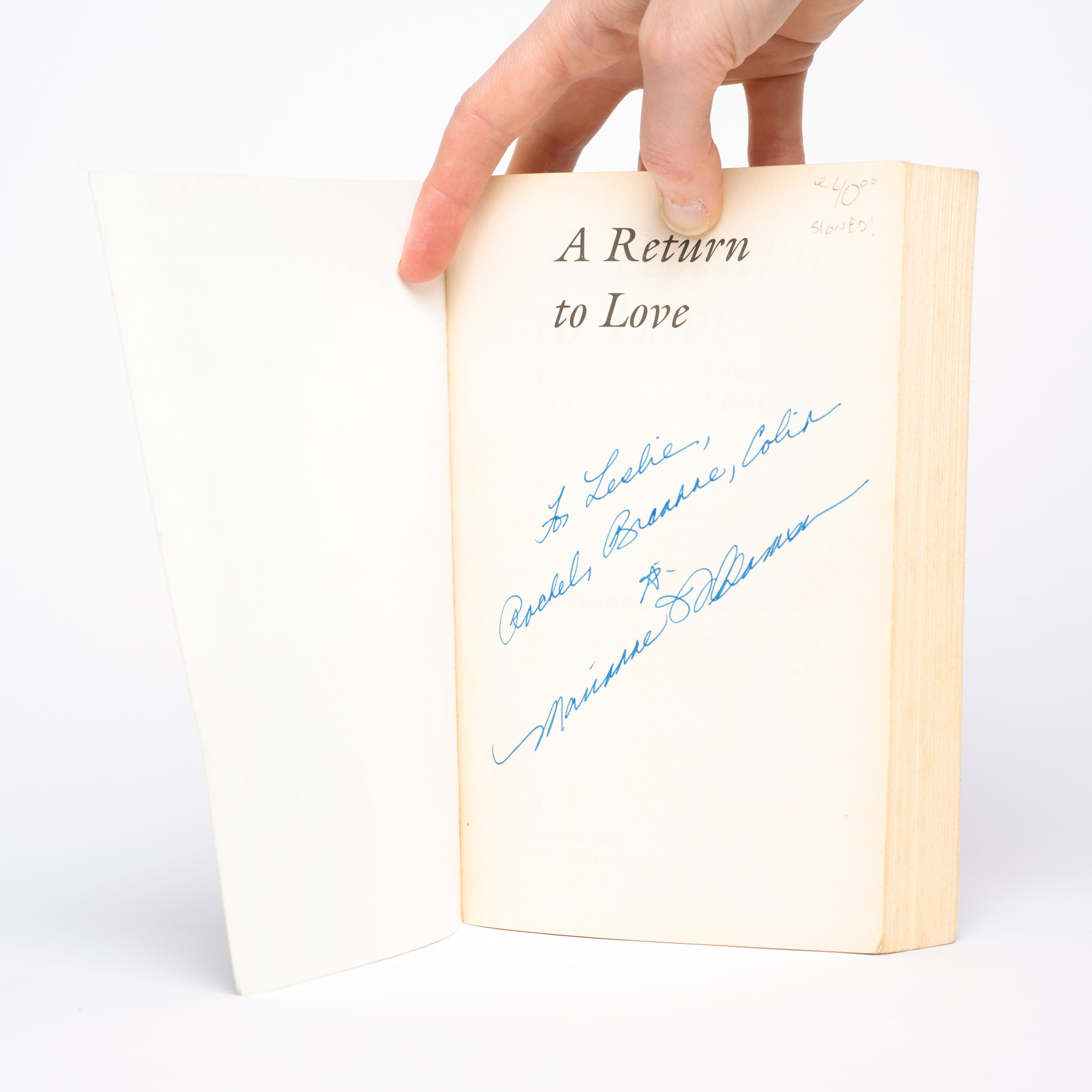 A Return to Love: Reflections on the Principles of "A Course in Miracles" - Williamson, Marianne