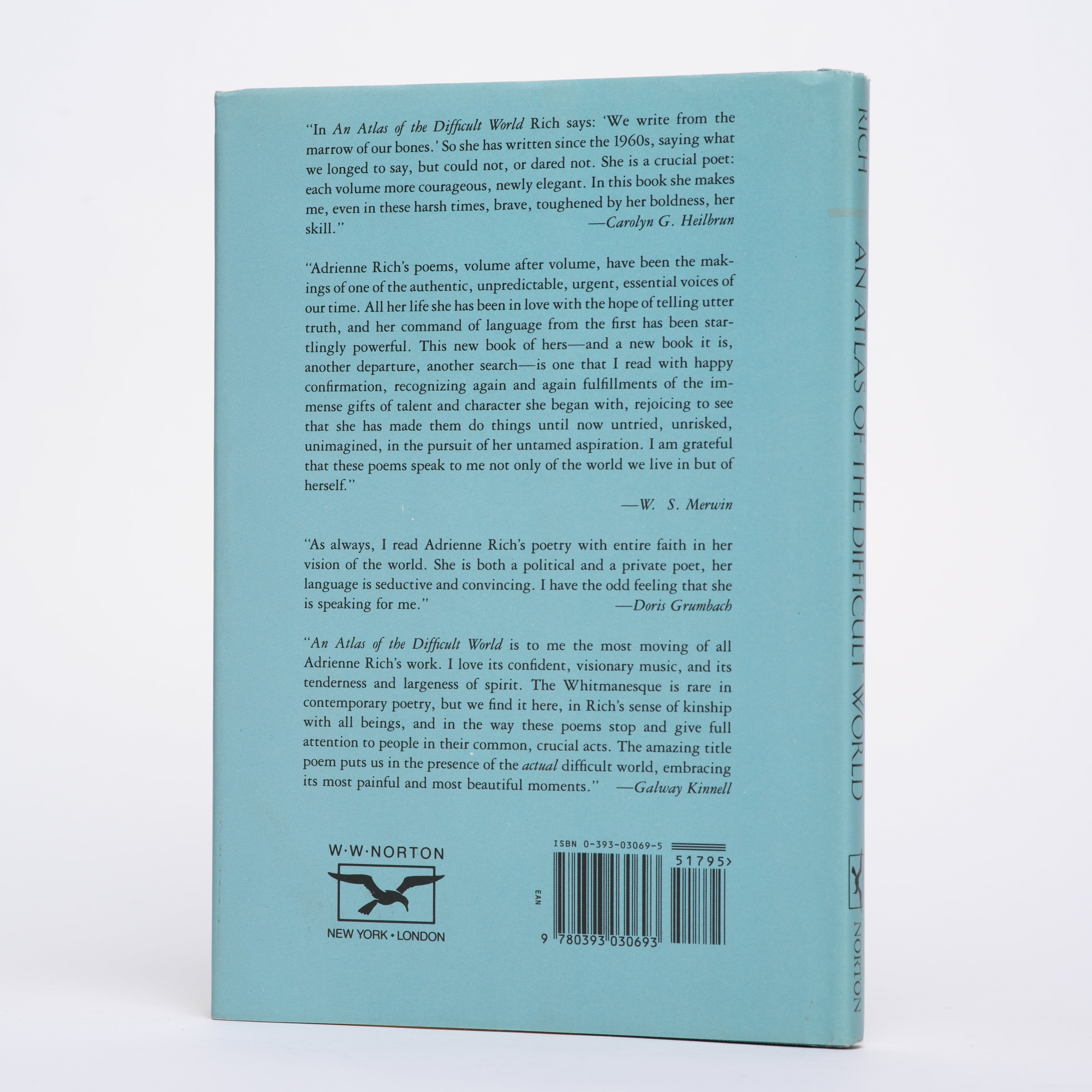An Atlas of the Difficult World: Poems 1988-1991 - Rich, Adrienne
