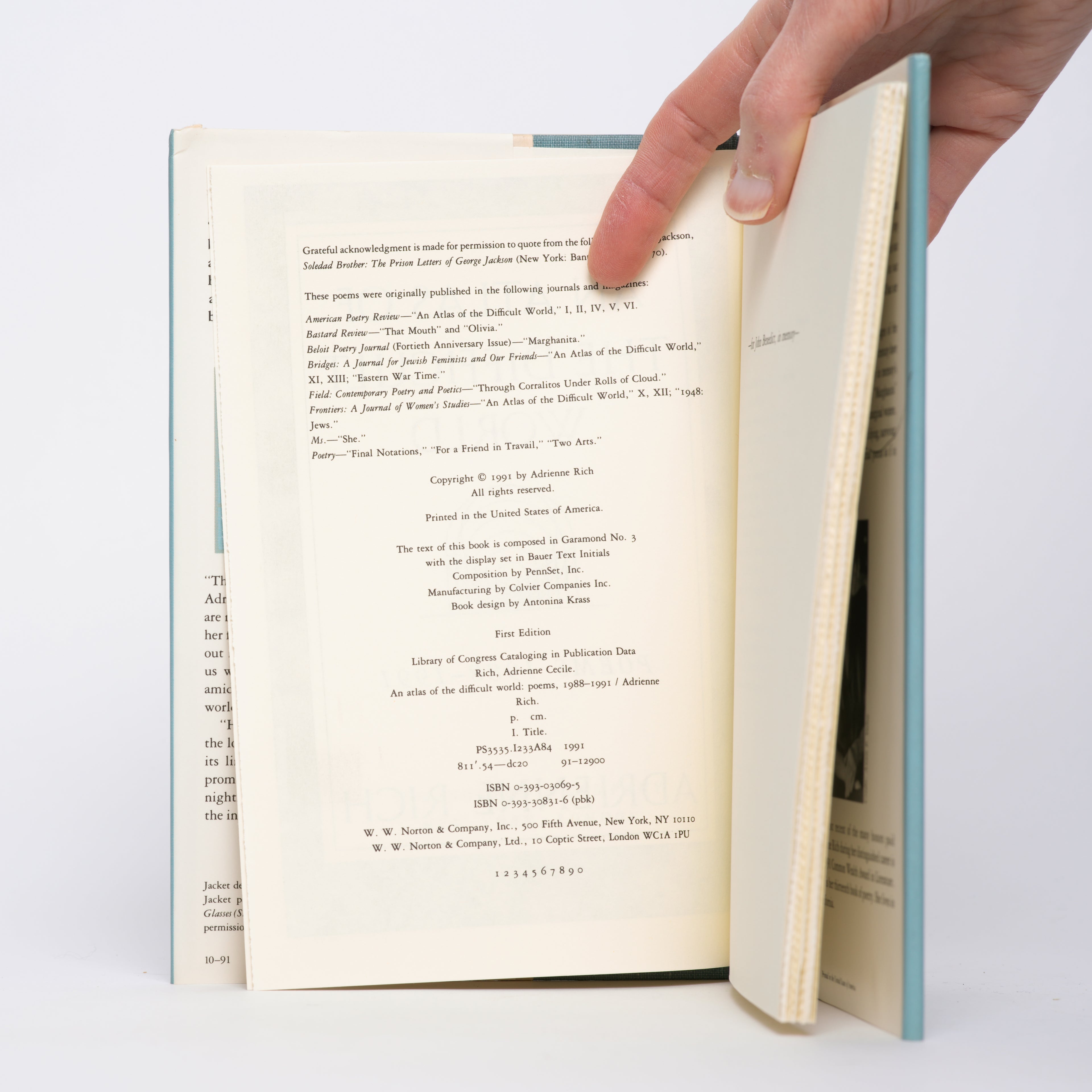 An Atlas of the Difficult World: Poems 1988-1991 - Rich, Adrienne
