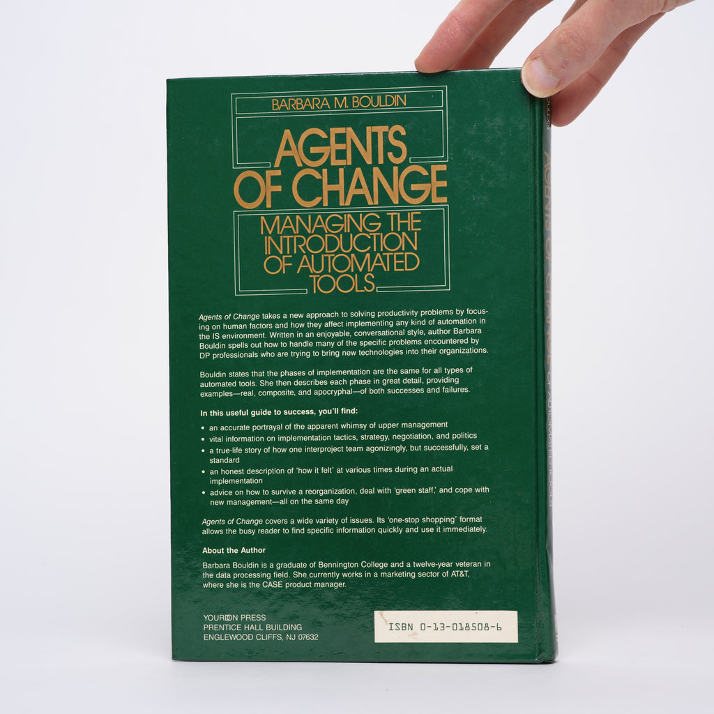 Agents of Change: Managing the Introduction of Automated Tools - Bouldin, Barbara M.