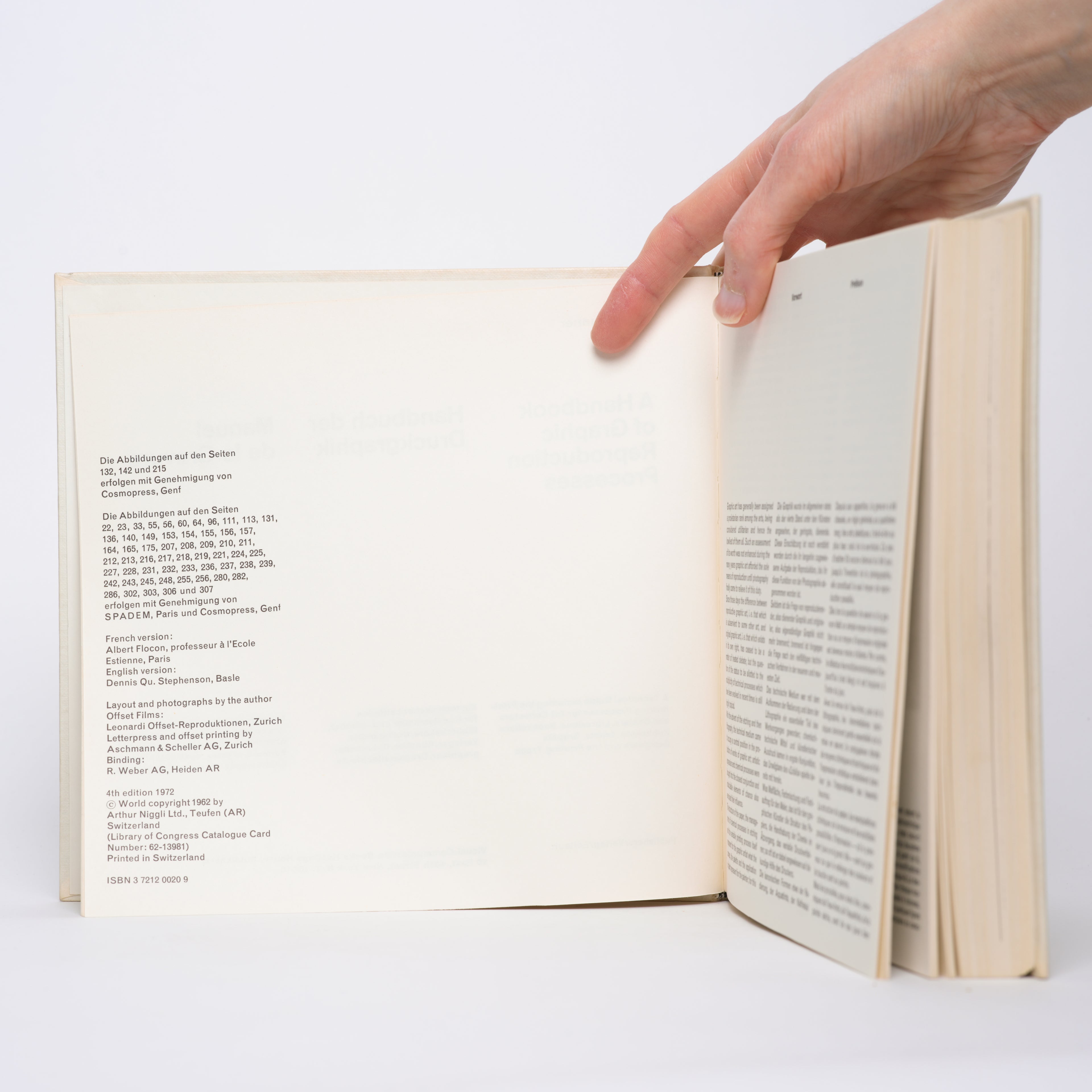 A Handbook of Graphic Reproduction Processes [English/German/French] - Brunner, Felix