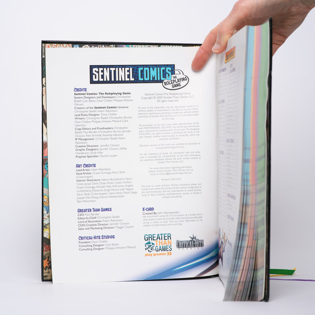Sentinel Comics RPG Core Rulebook Special Edition