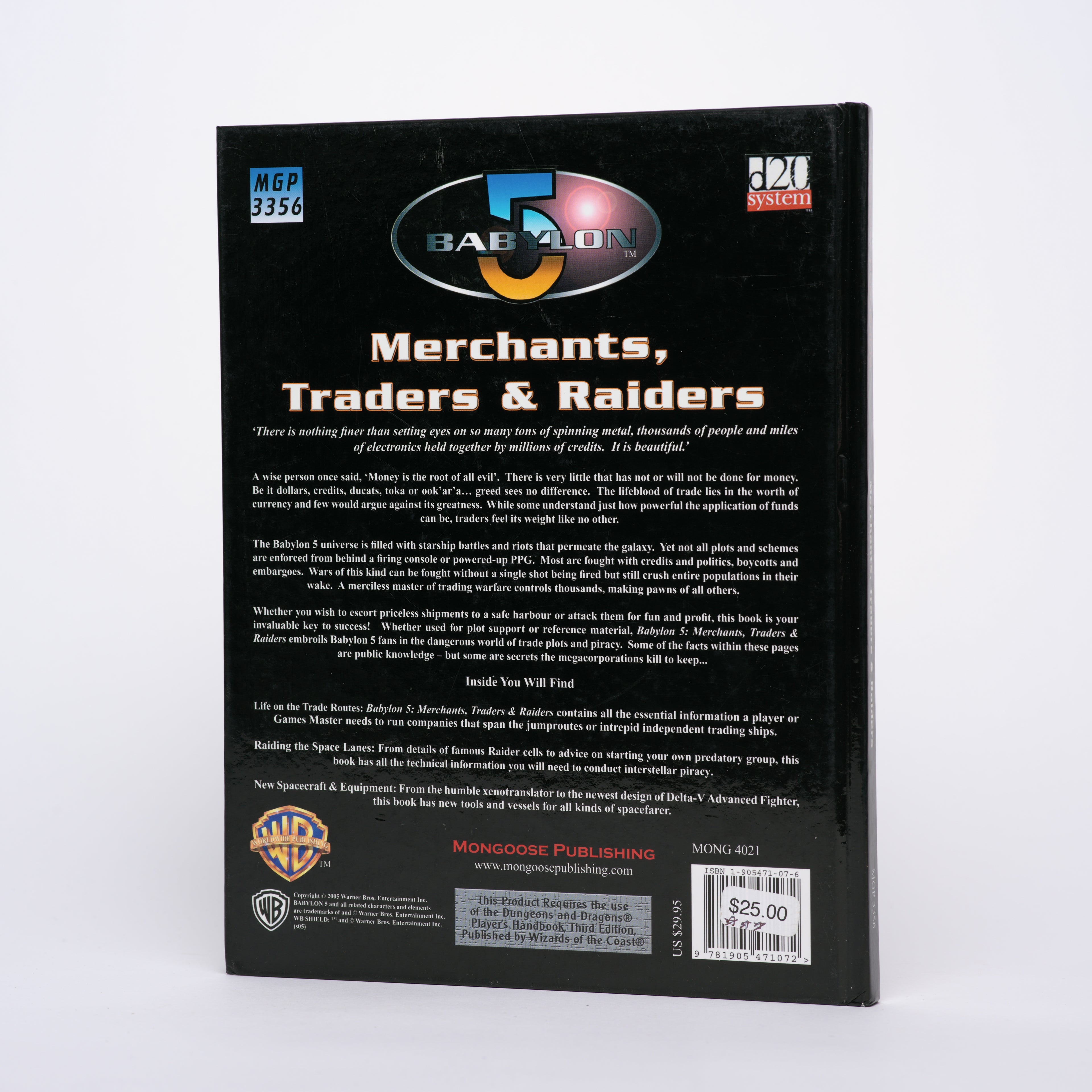 Merchants, Traders & Raiders (Babylon 5 RPG) - Steele, Bryan