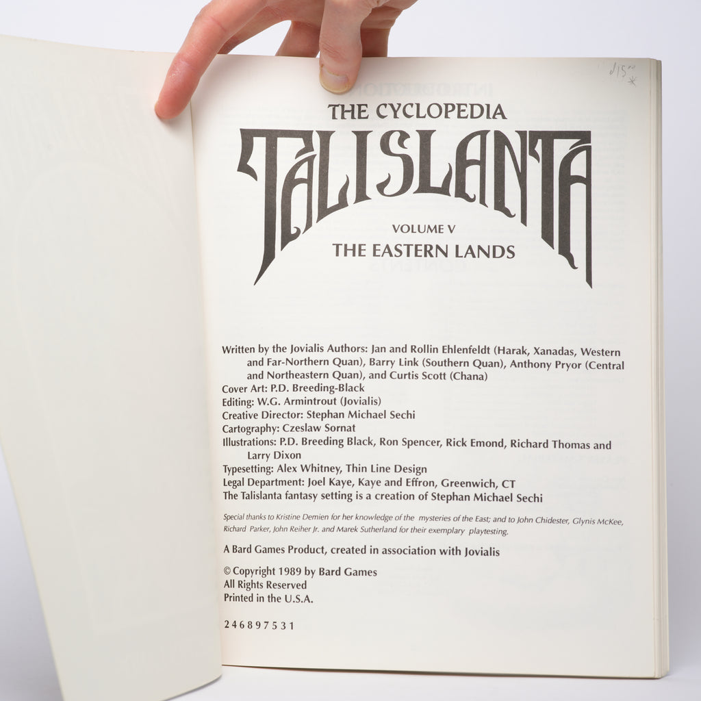 Cyclopedia Talislanta Volume V: The Eastern Lands - Kane, Tom; Murphy, Kevin; Pryor, Anthony; Sheeley, Craig