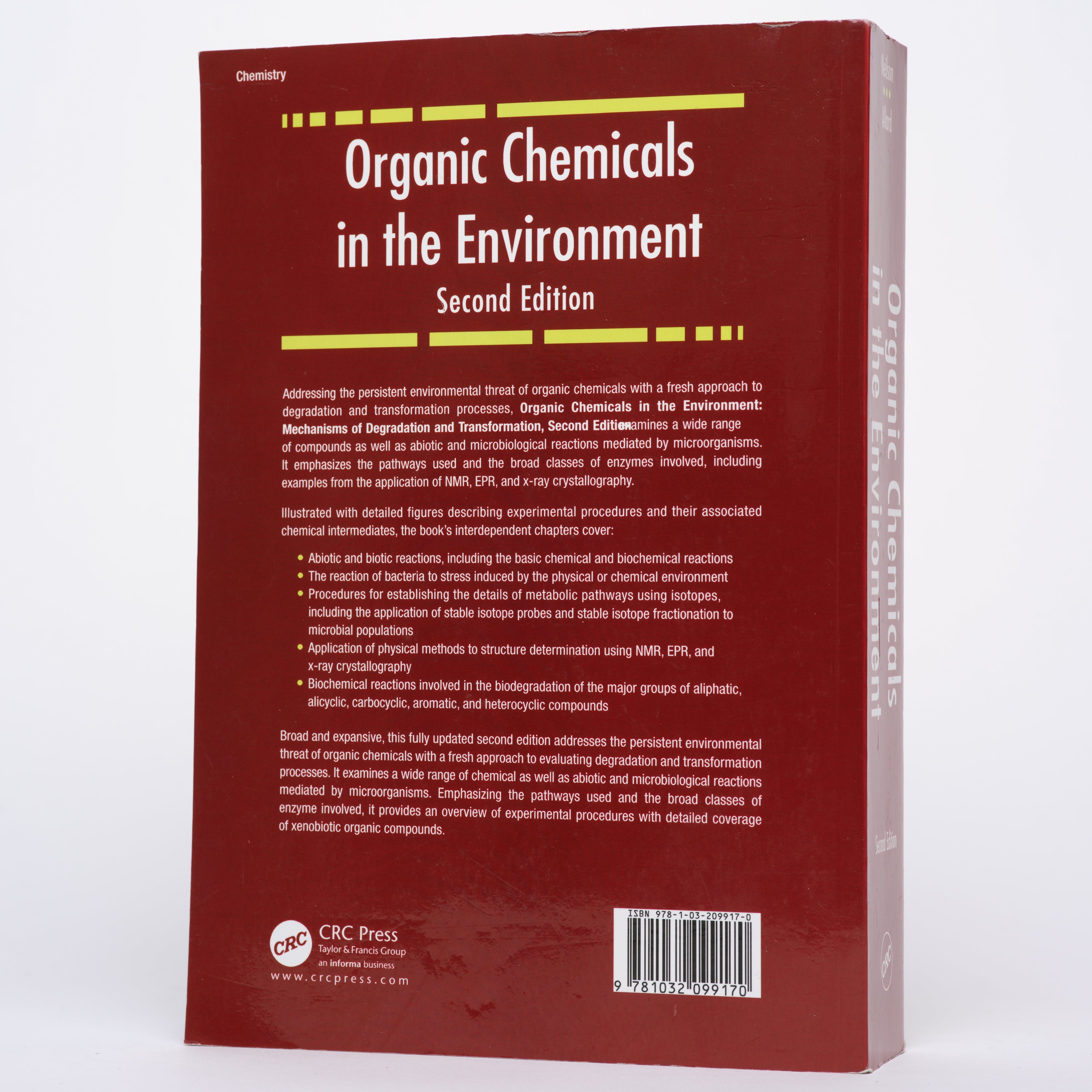 Organic Chemicals in the Environment: Mechanisms of Degradation and Transformation (Second Edition) - Neilson, Alasdair H.; Allard, Ann-Sofie
