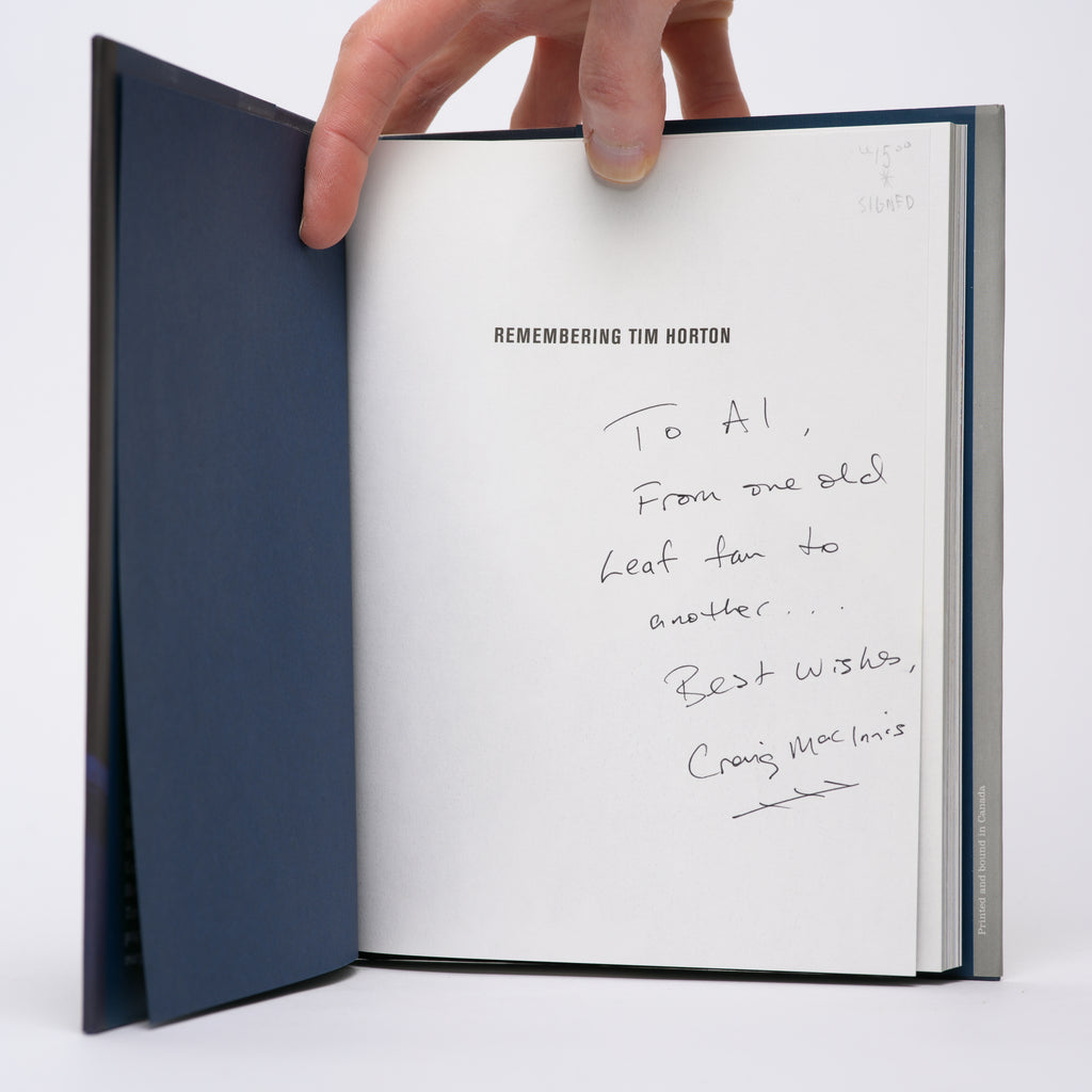 Remembering Tim Horton - MacInnis, Craig [Signed]