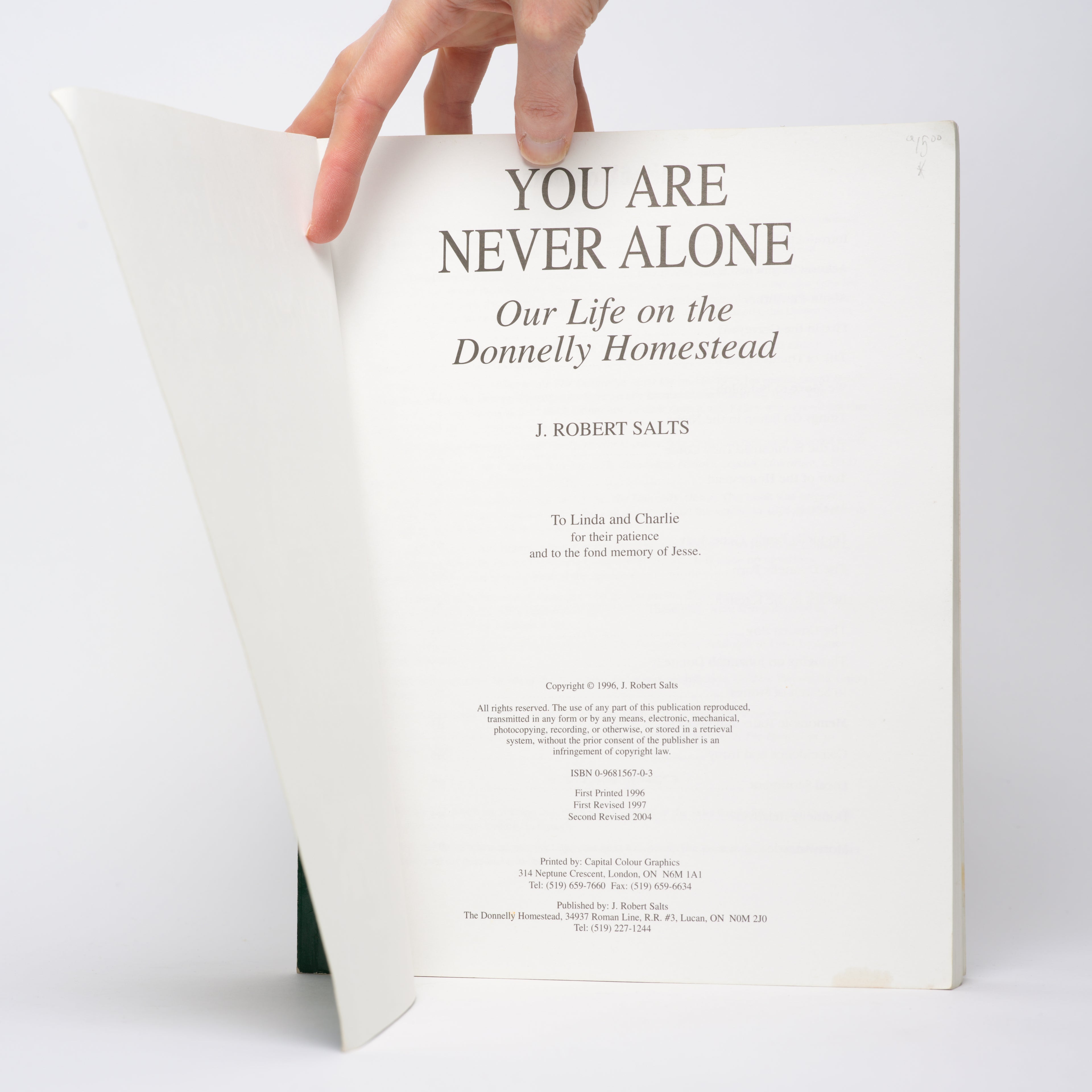 You Are Never Alone: Our Life on the Donnelly Homestead (Third Edition) - Salts, J. Robert