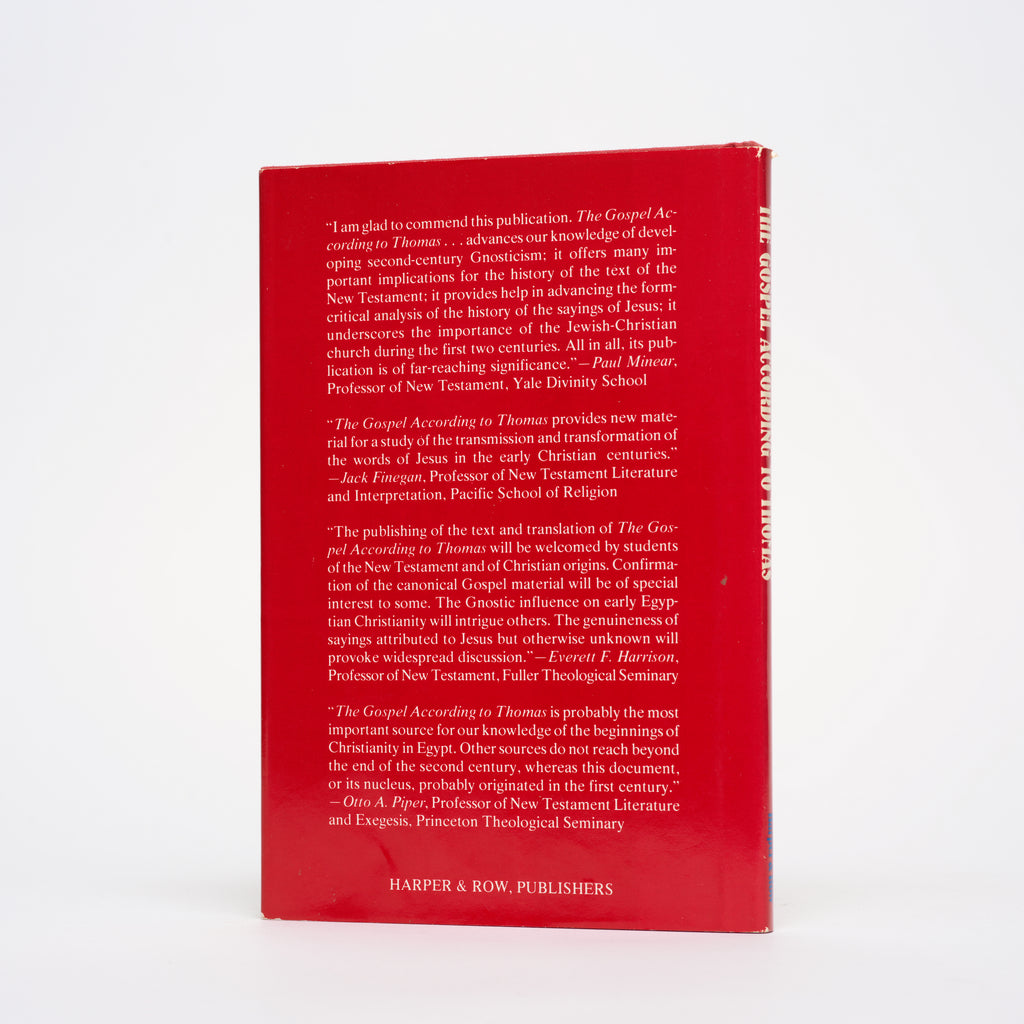 The Gospel According to Thomas: The Gnostic Sayings of Jesus (English and Coptic Edition) - Guillaumont, A.; Puech, Henri-Charles; Quispel, Gilles; Till, Walter; 'Abd Al Masih, Yassah