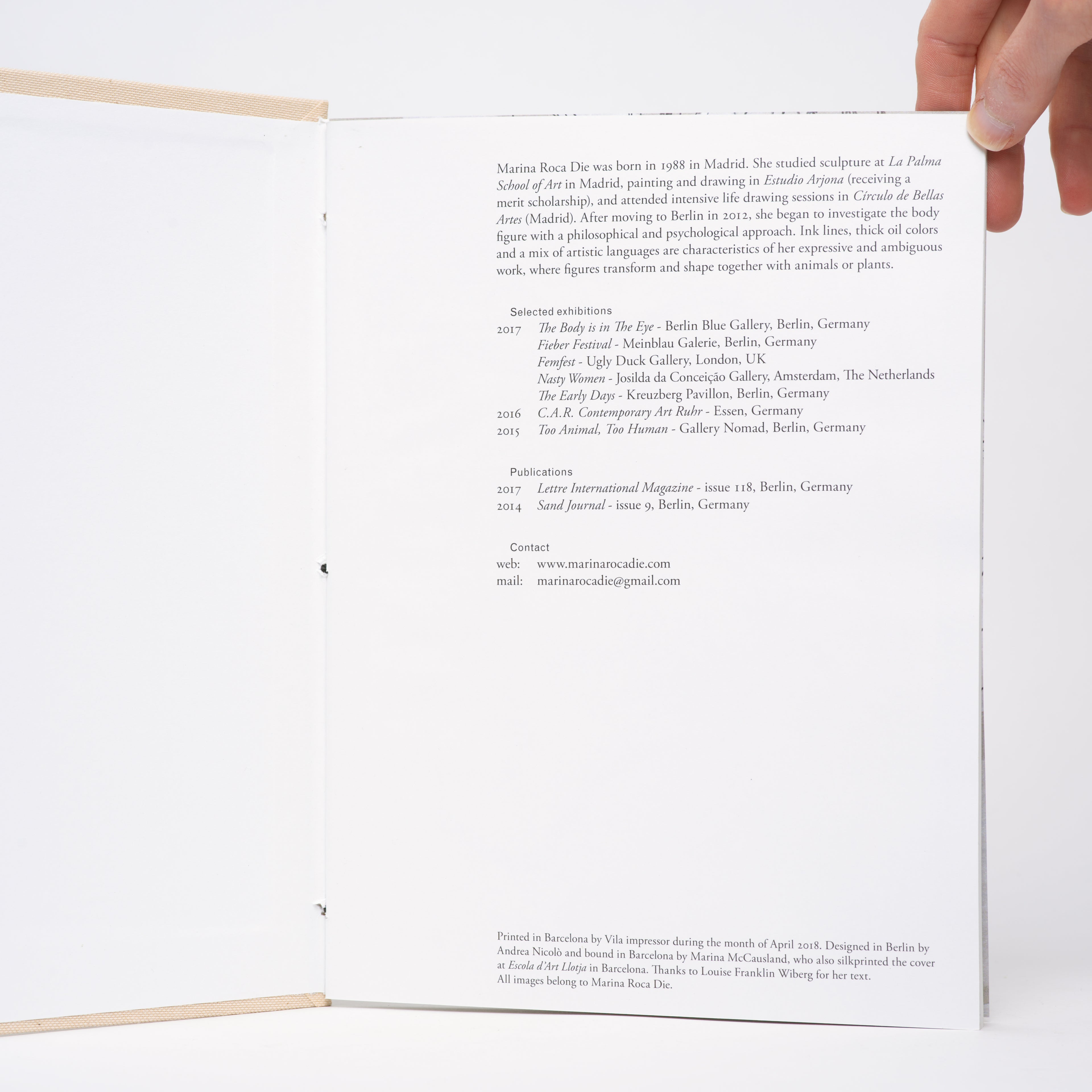 Marina Roca Die: Not Bodies - Die, Marina Roca; Wiberg, Louise Franklin
