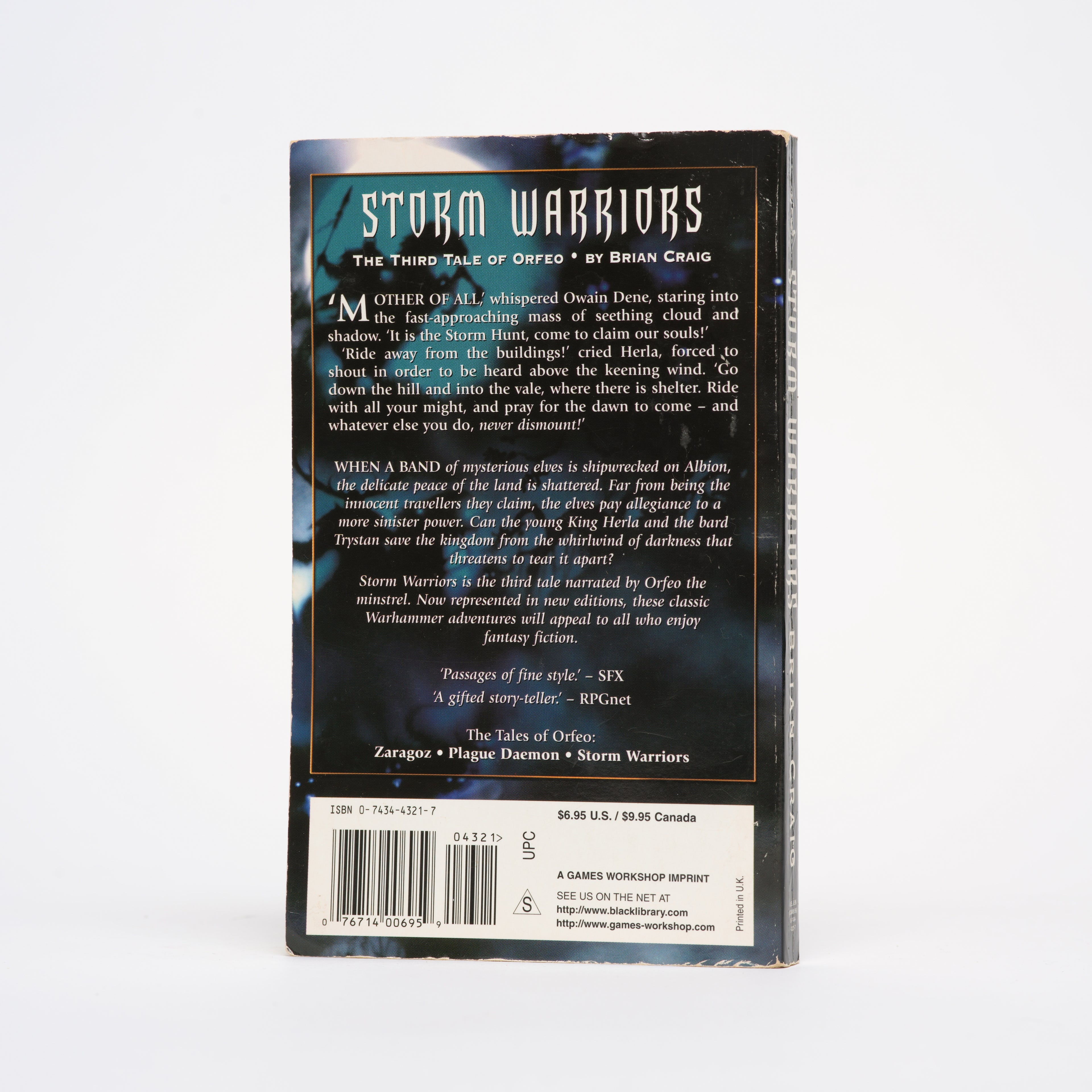 Storm Warriors: The Third Tale of Orfeo (Warhammer) - Craig, Brian