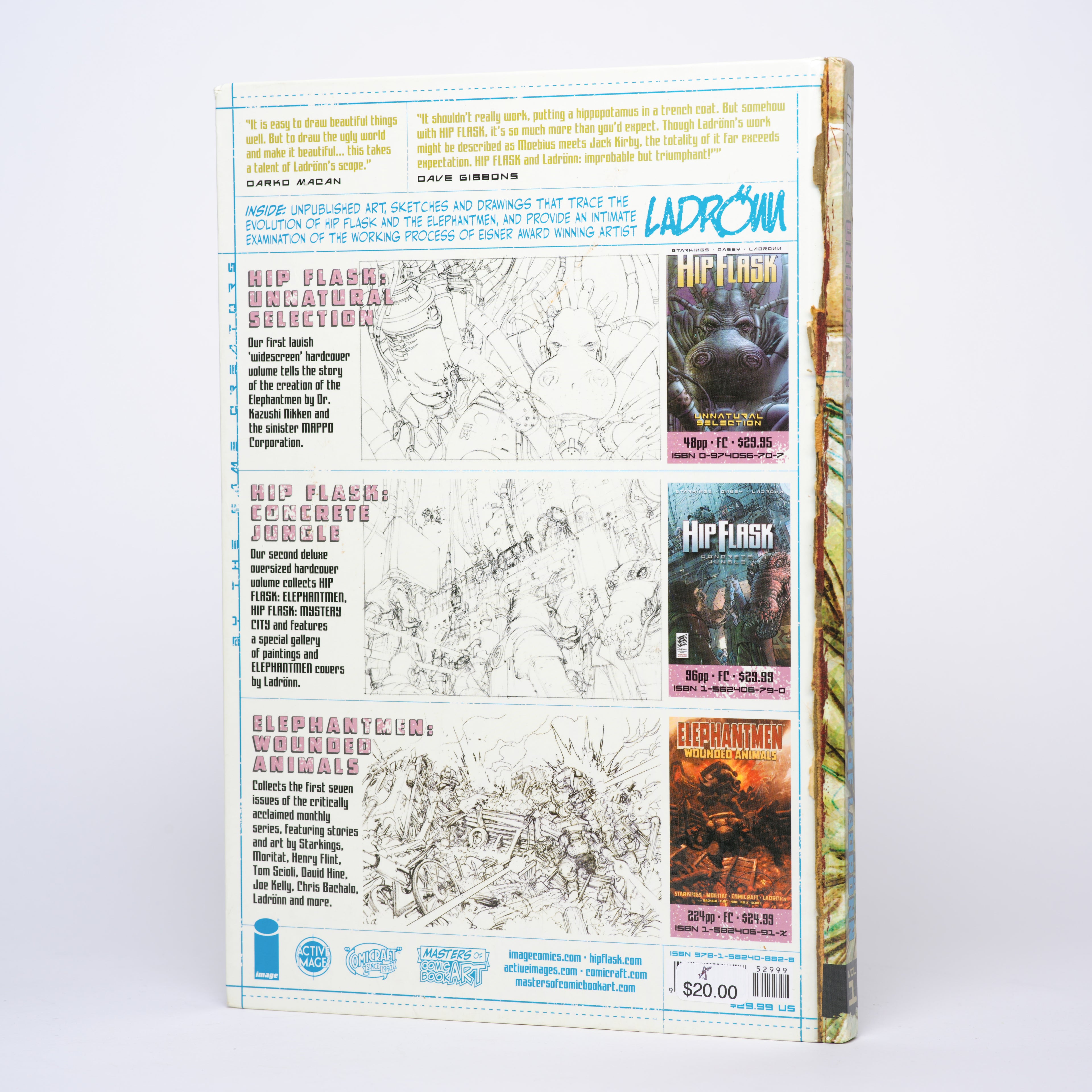 Unhuman: The Elephantmen - The Art of Ladronn - Starkings, Richard; Roshell, John; Ladronn